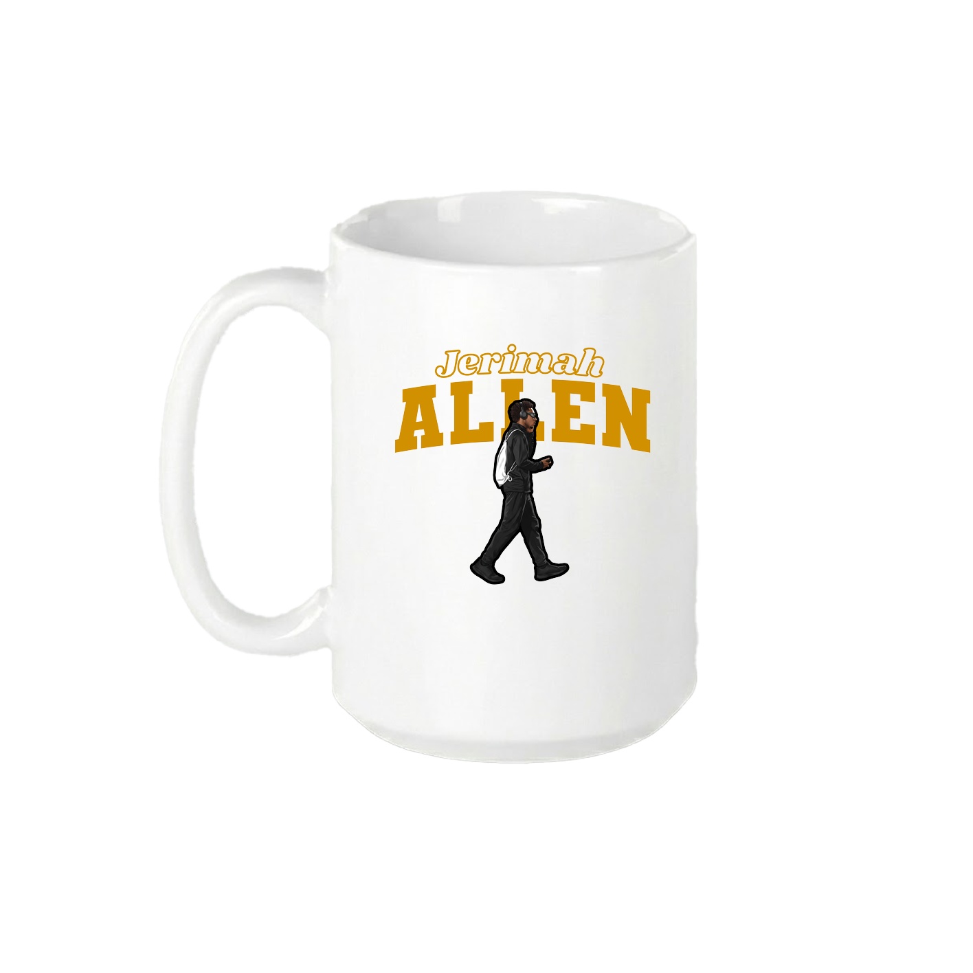 15oz Coffee Mug — Name Arch in White