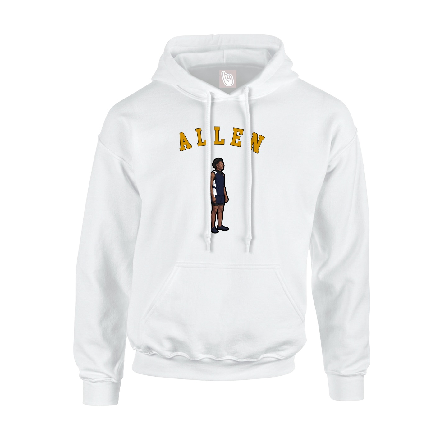 Youth Hoodie — Shirsey Arch in White
