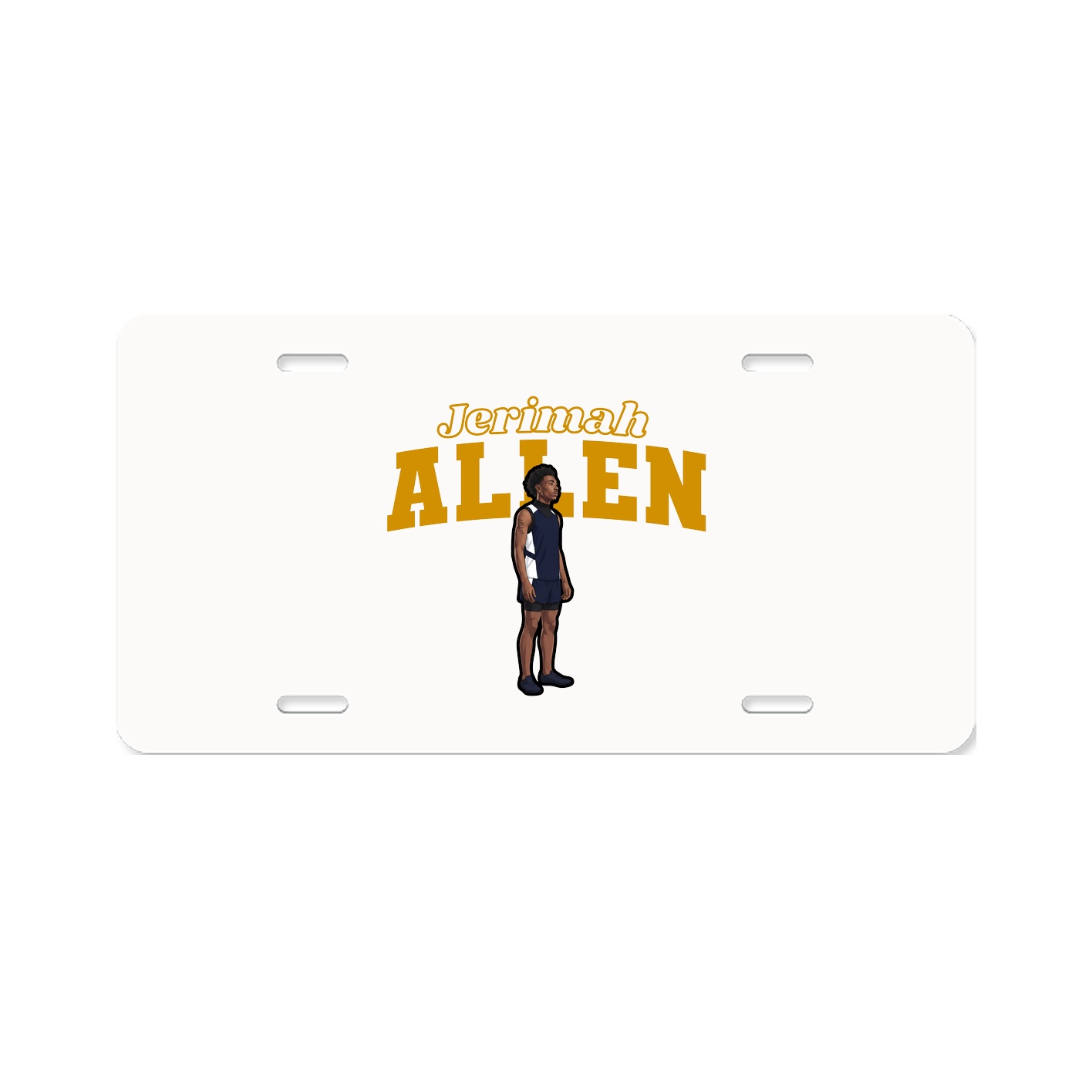 License Plate — Name Arch in Classic
