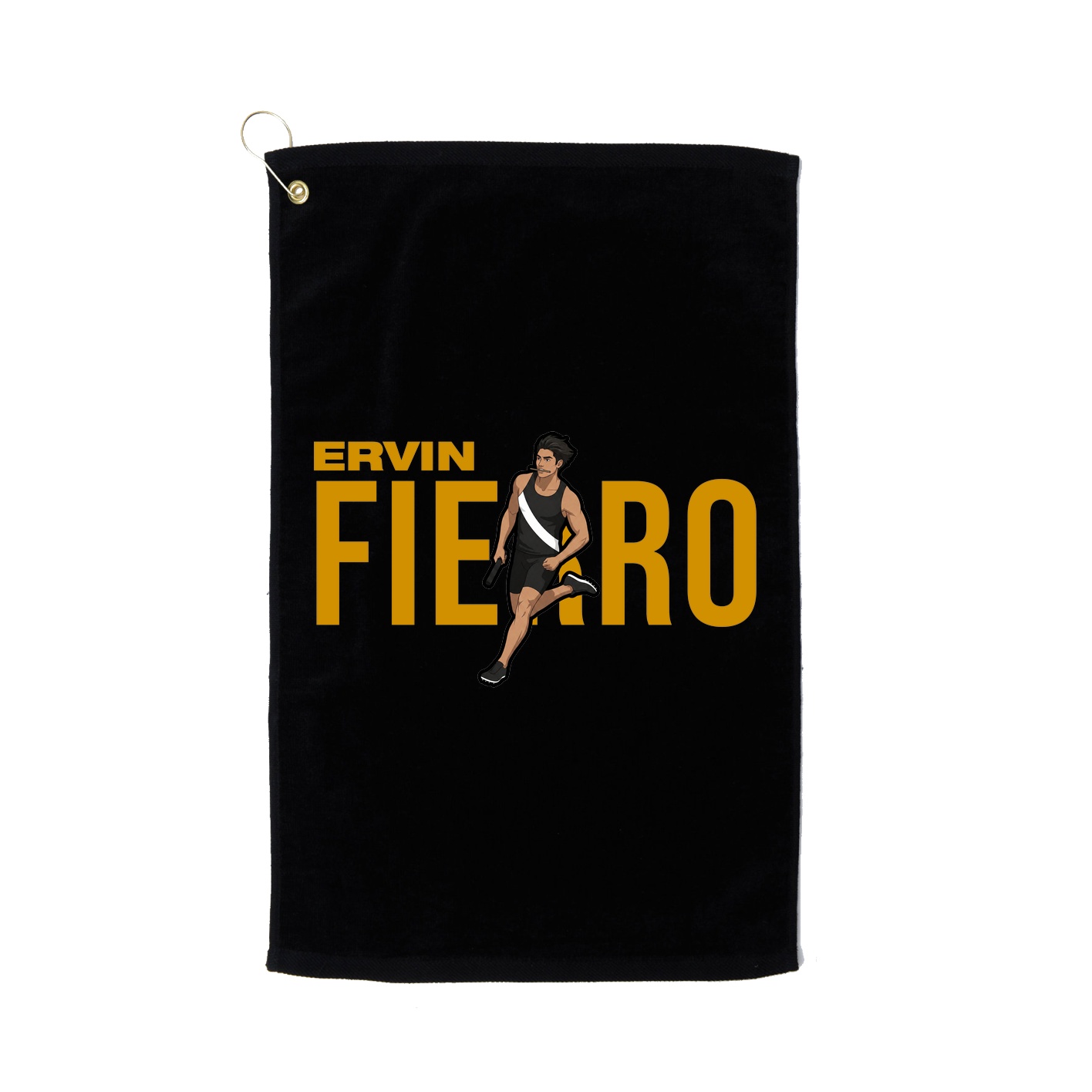 Golf Towel — Player Name in Black