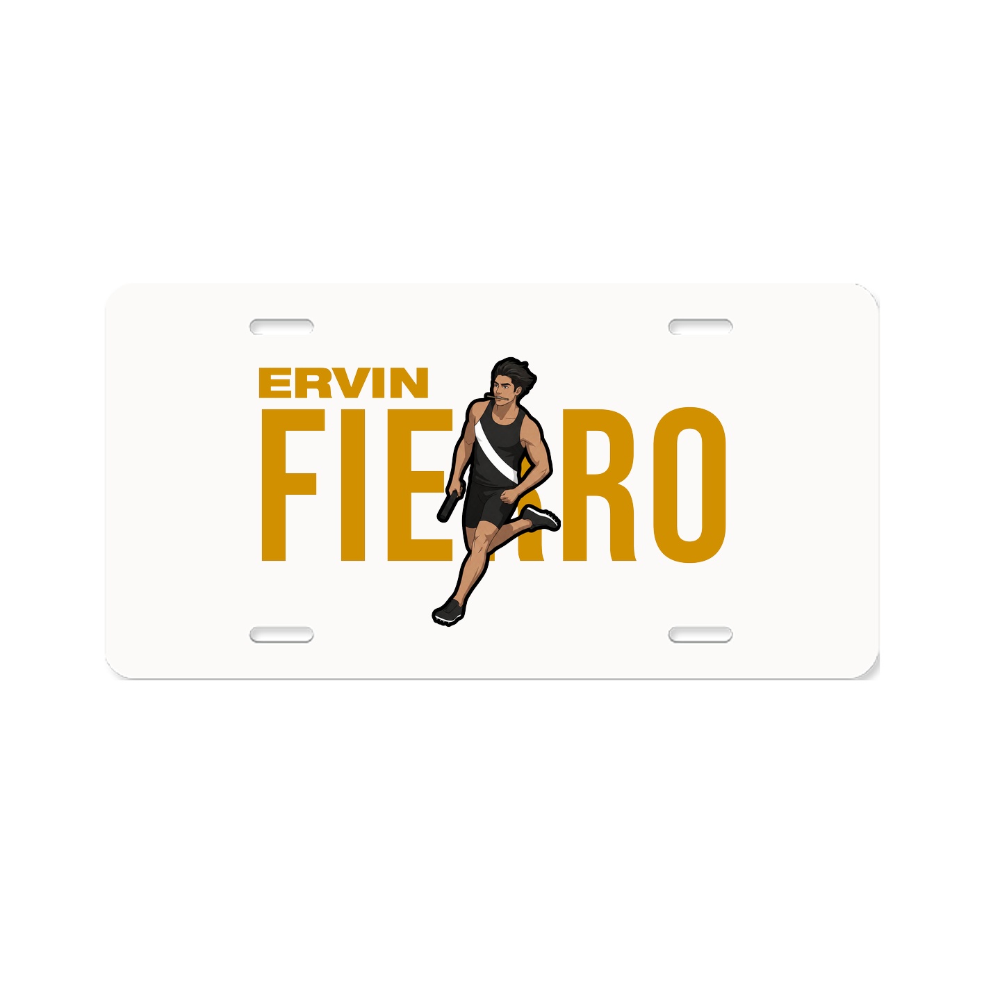 License Plate — Player Name in Classic