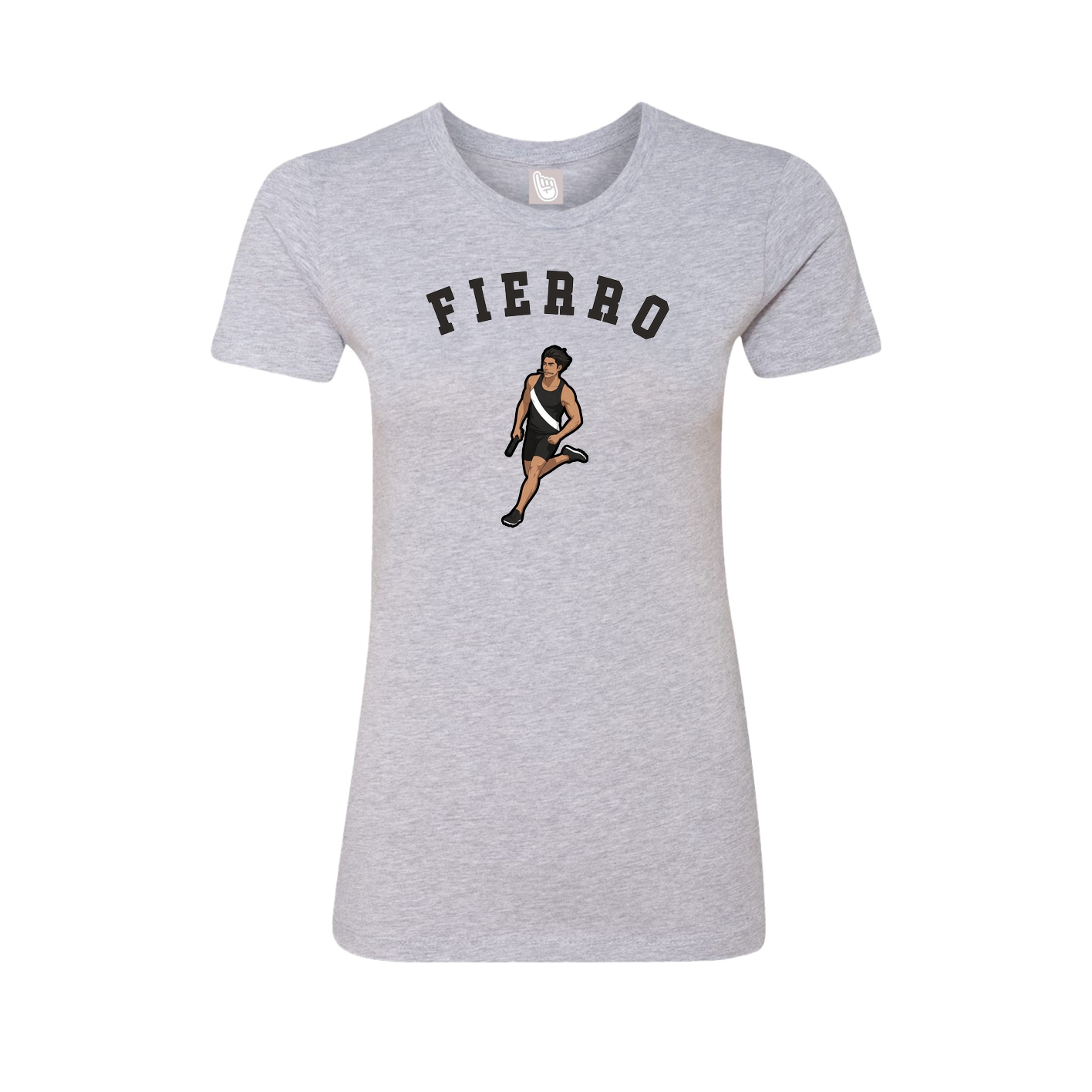 Fitted Women's Tee — Shirsey Arch in Grey