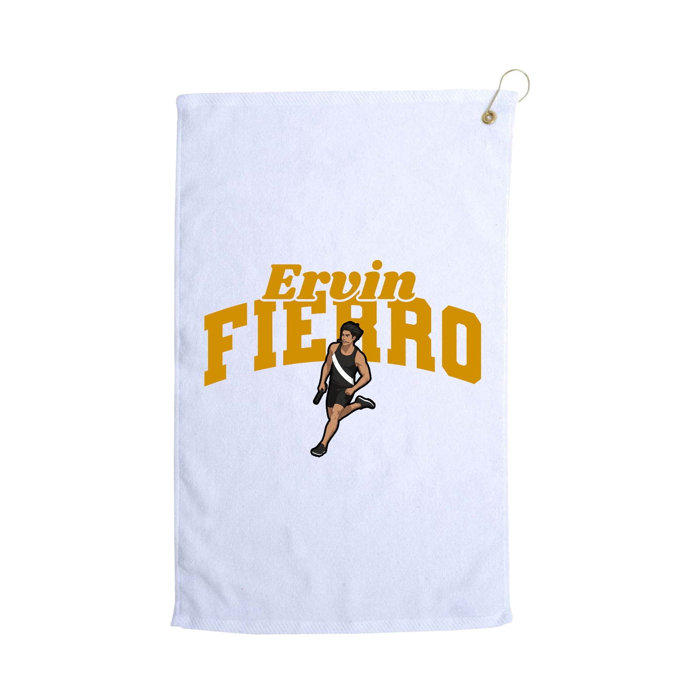 Golf Towel — Signature Arch in White