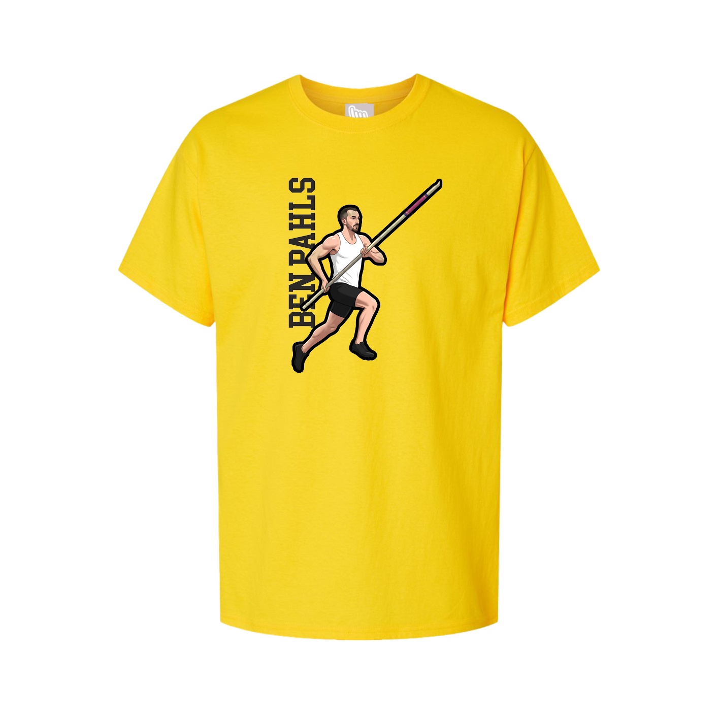 Tee — Name Vertical in Gold