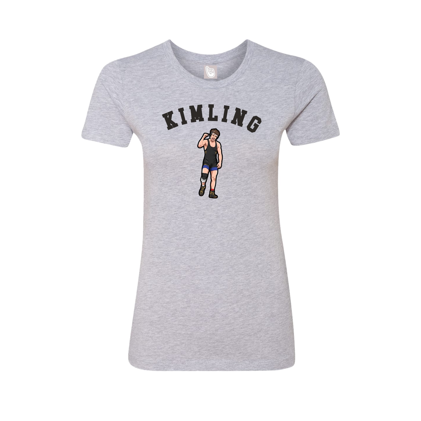Fitted Women's Tee — Shirsey Arch in Grey