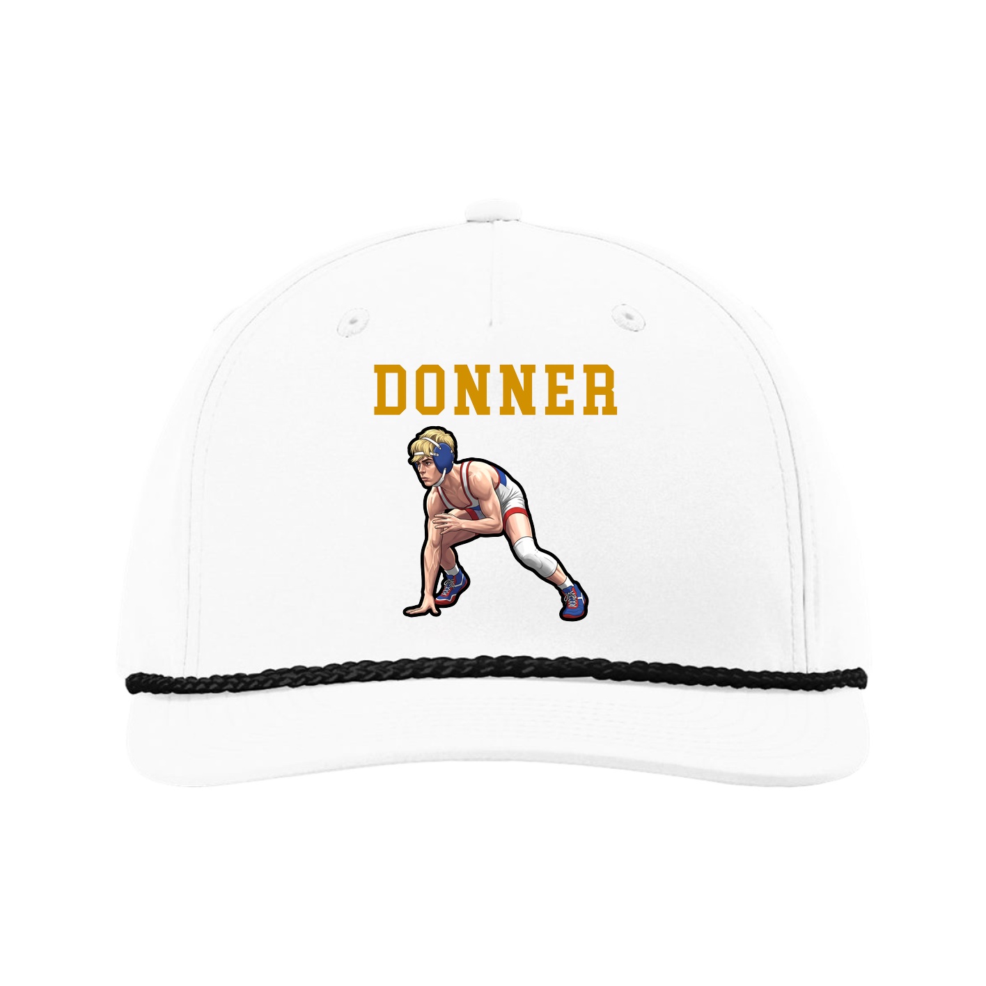 Five-Panel Classic Rope Cap — Shirsey in White
