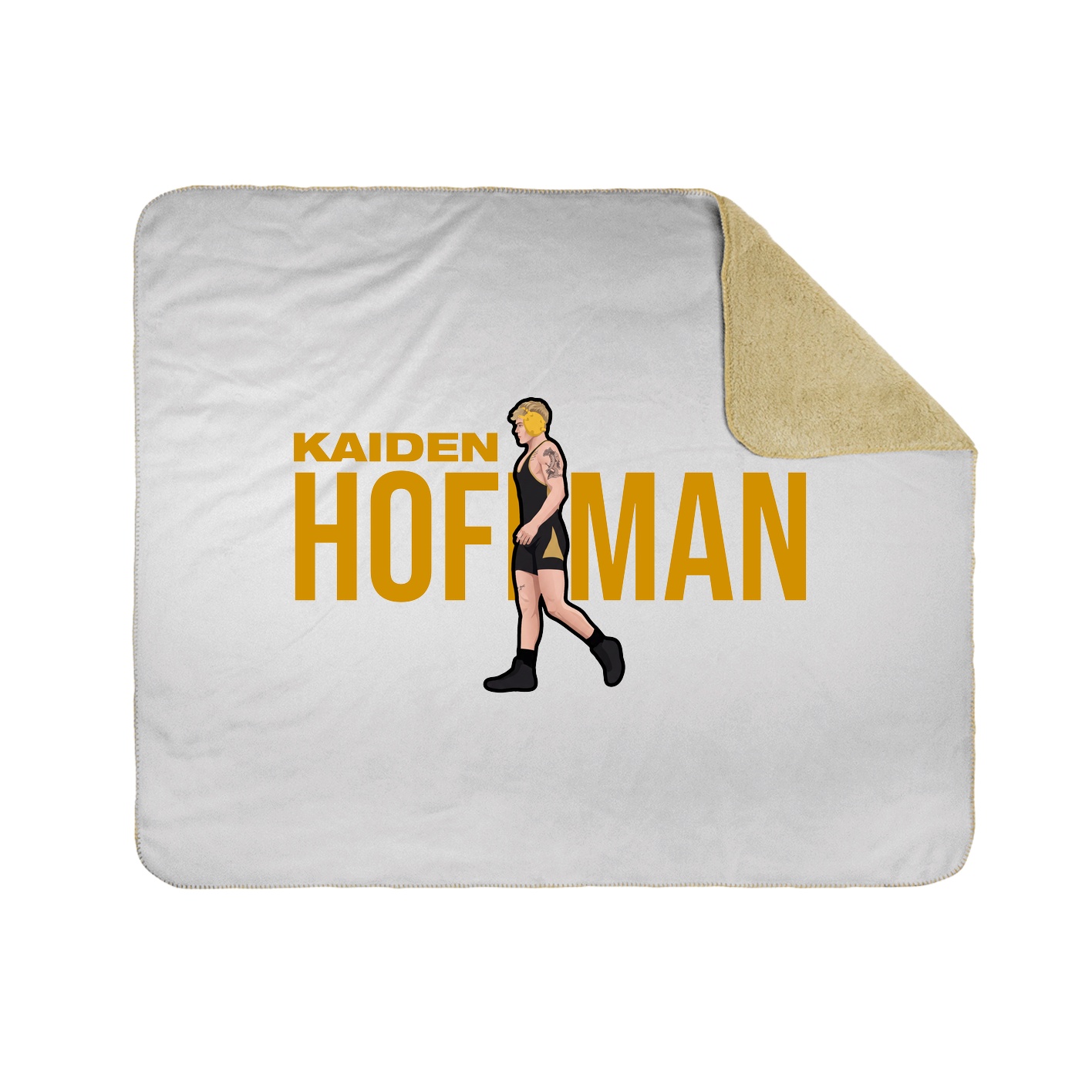 Throw Blanket — Player Name in White
