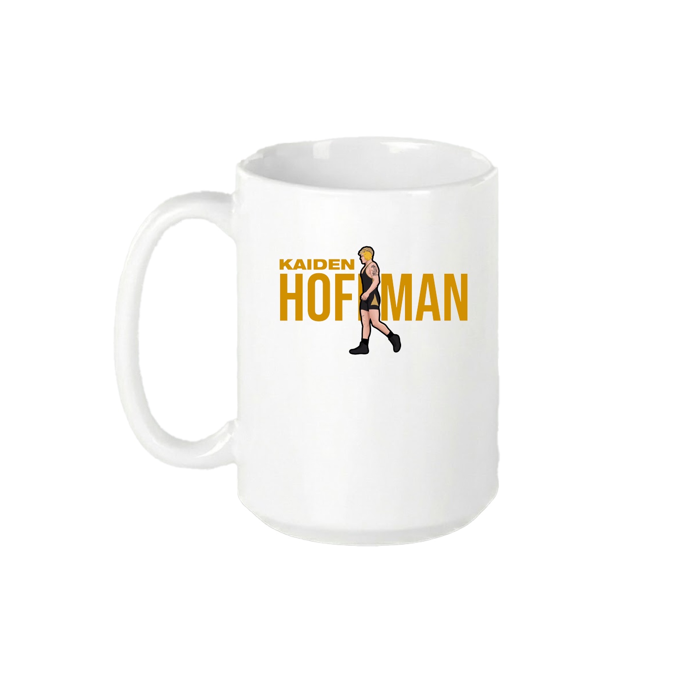 15oz Coffee Mug — Player Name in White