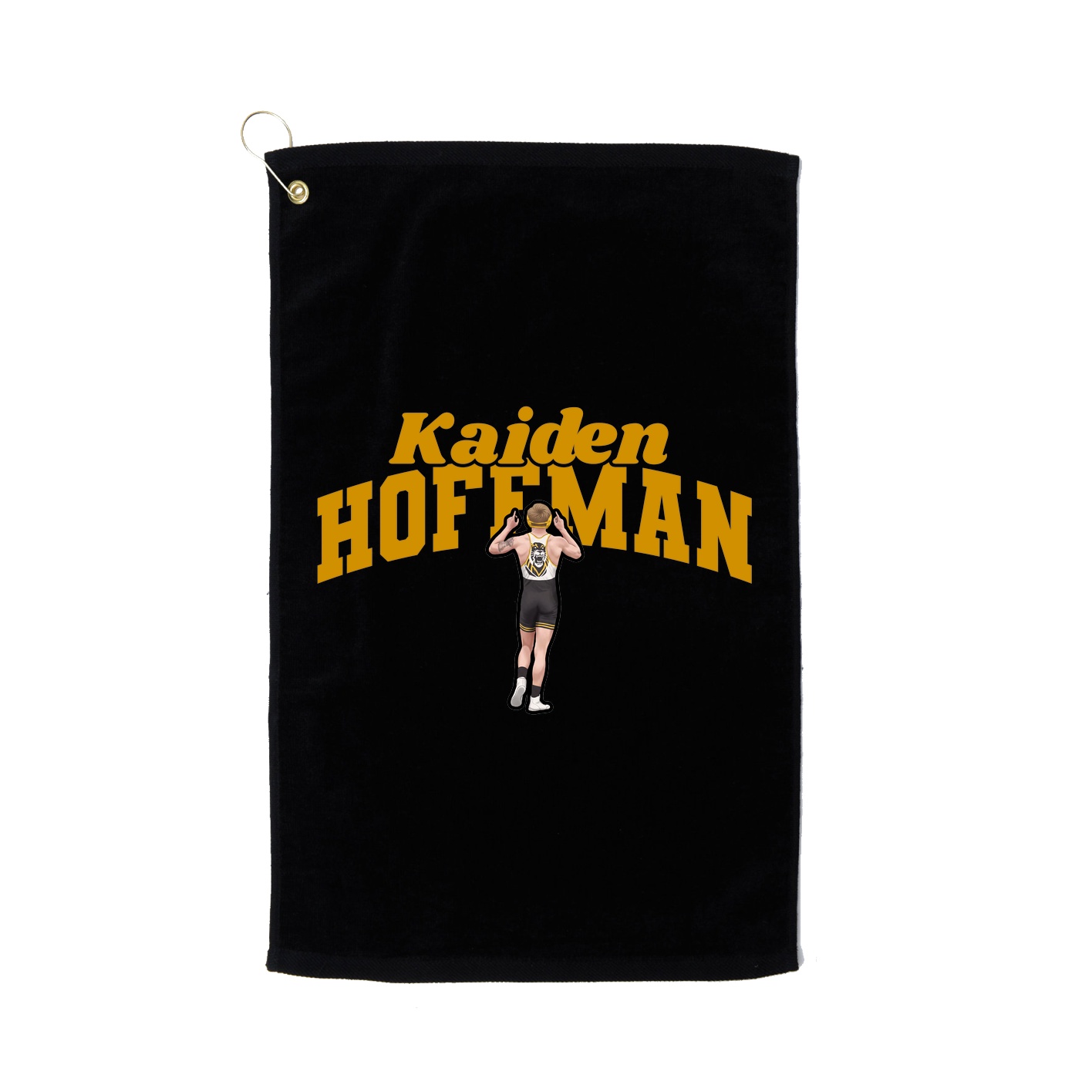 Golf Towel — Signature Arch in Black