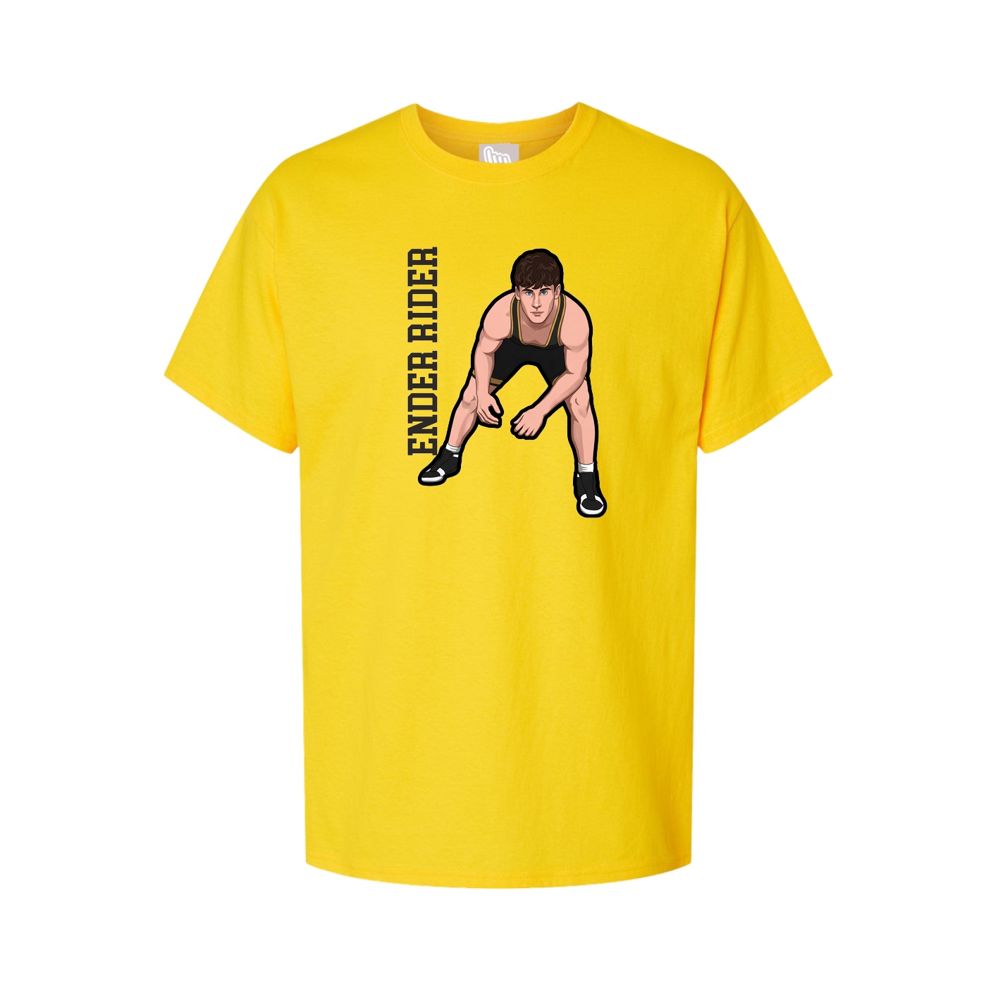 Youth Tee — Name Vertical in Gold