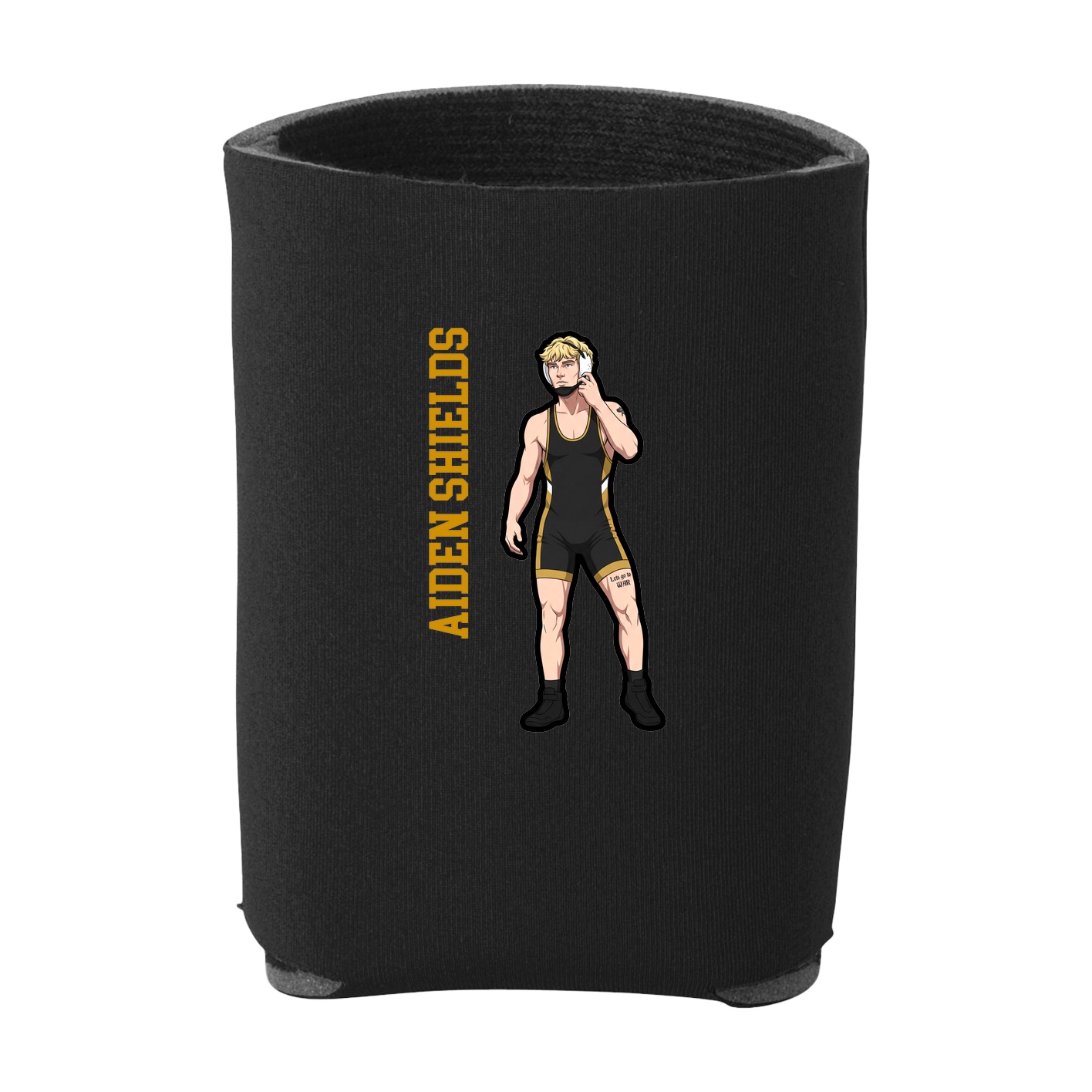 Can Holder — Name Vertical in Black