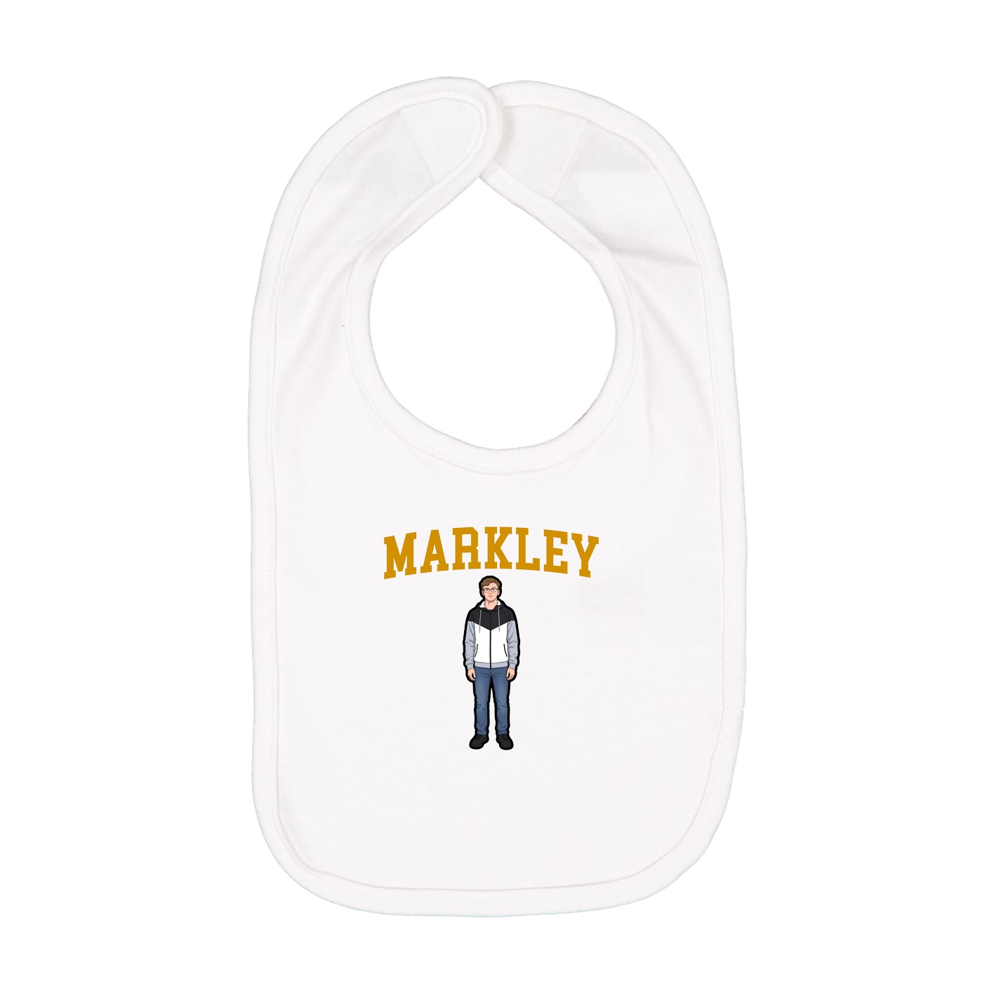 Infant Bib — Shirsey in White