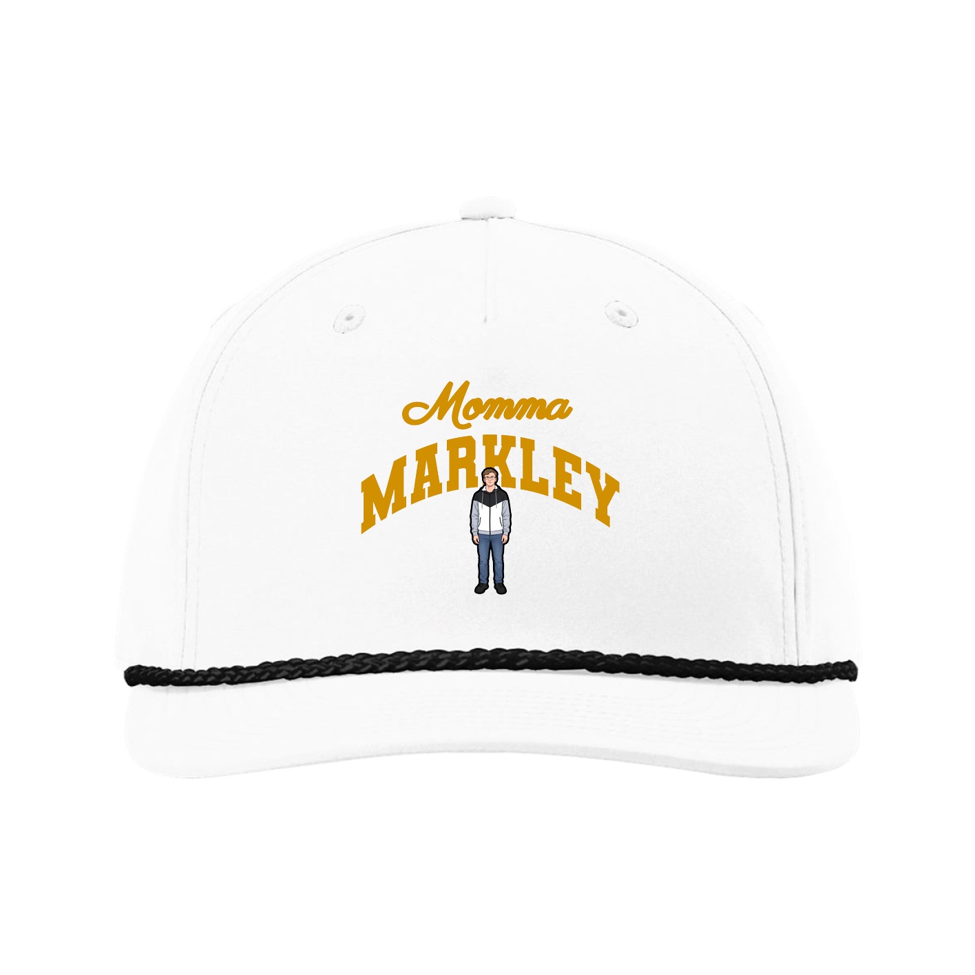 Five-Panel Classic Rope Cap — Mothers Day Arch in White