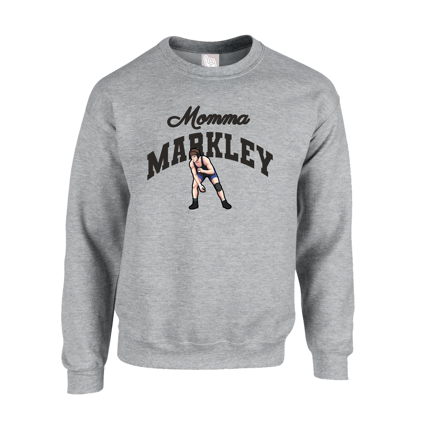 Fleece Crew — Mothers Day Arch in Grey