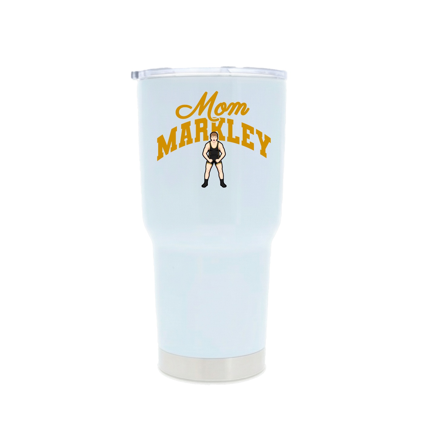 30oz Stainless Steel Tumbler — Mothers Day Arch in White