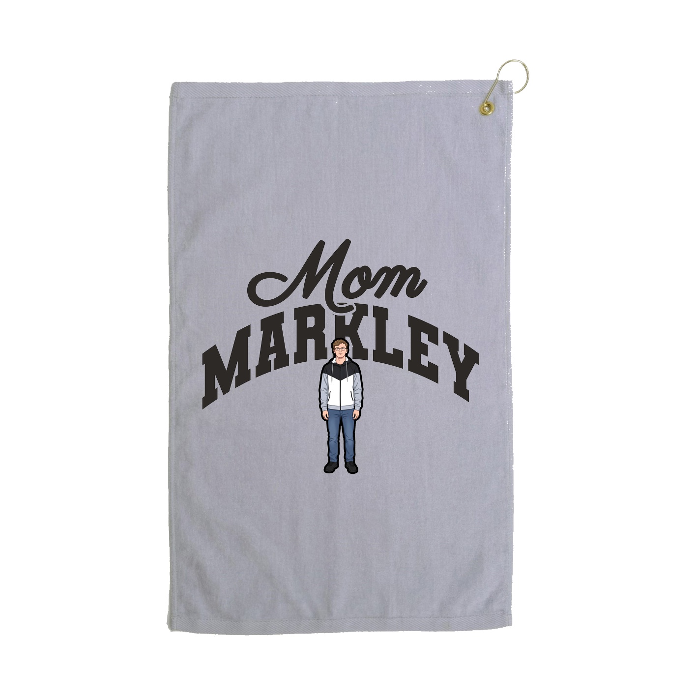 Golf Towel — Mothers Day Arch in Grey