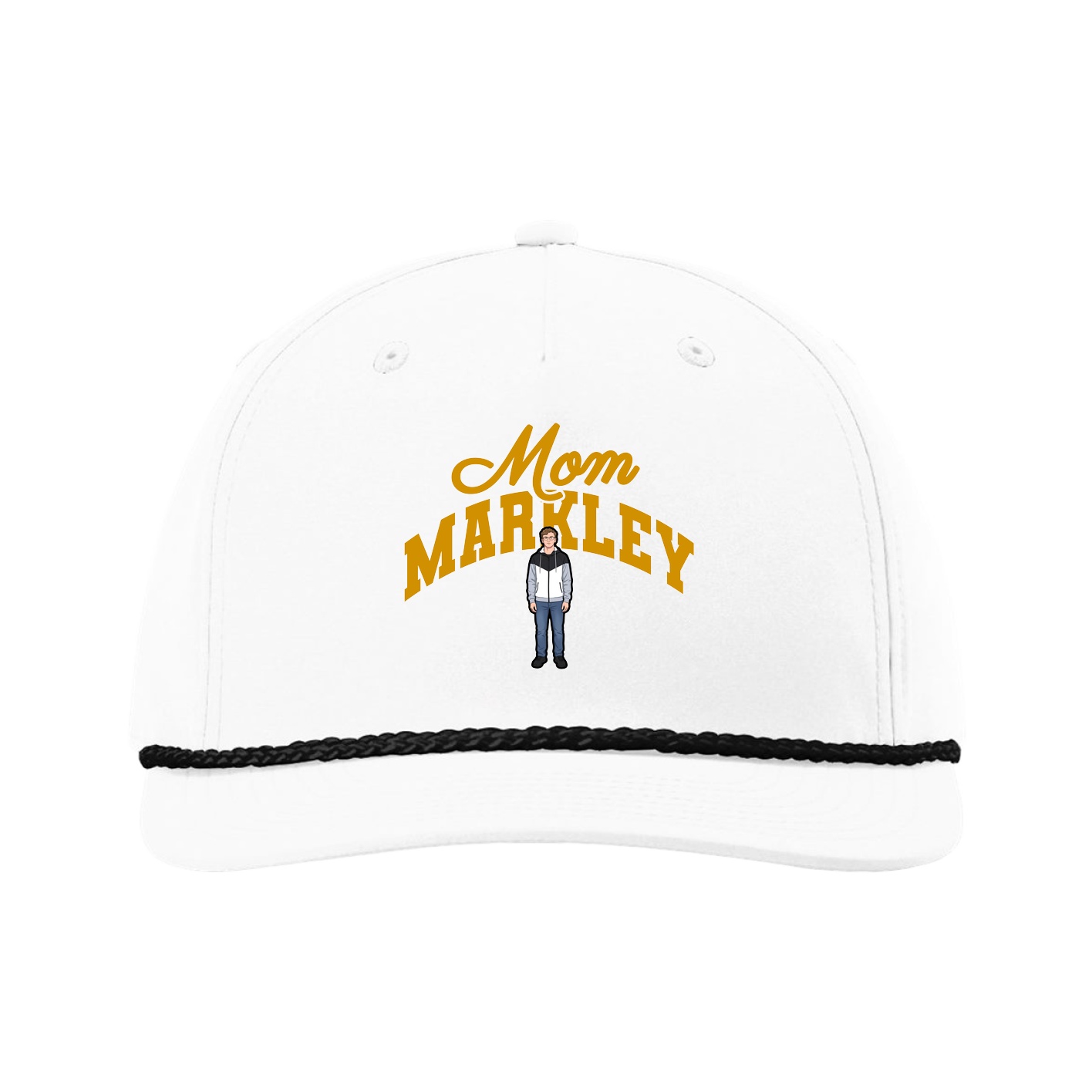 Five-Panel Classic Rope Cap — Mothers Day Arch in White