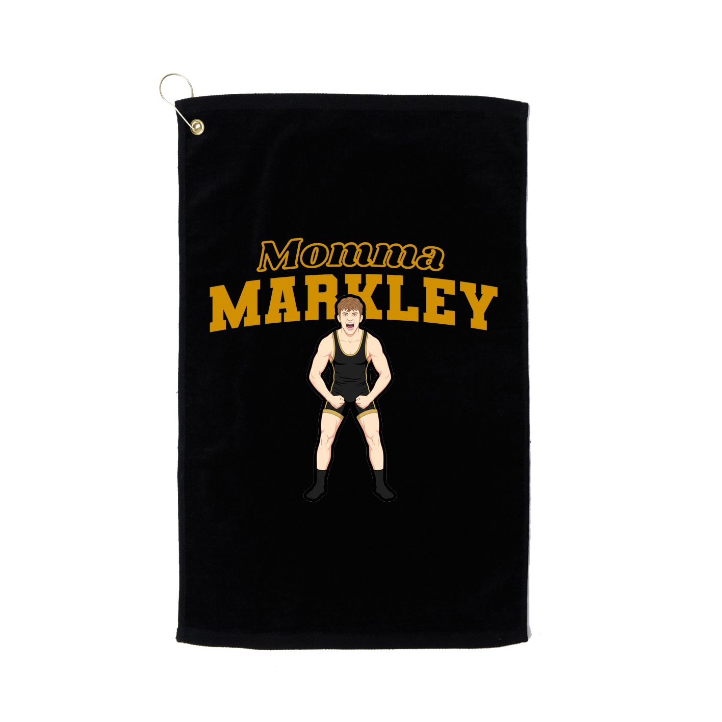 Golf Towel — Mothers Day Block in Black