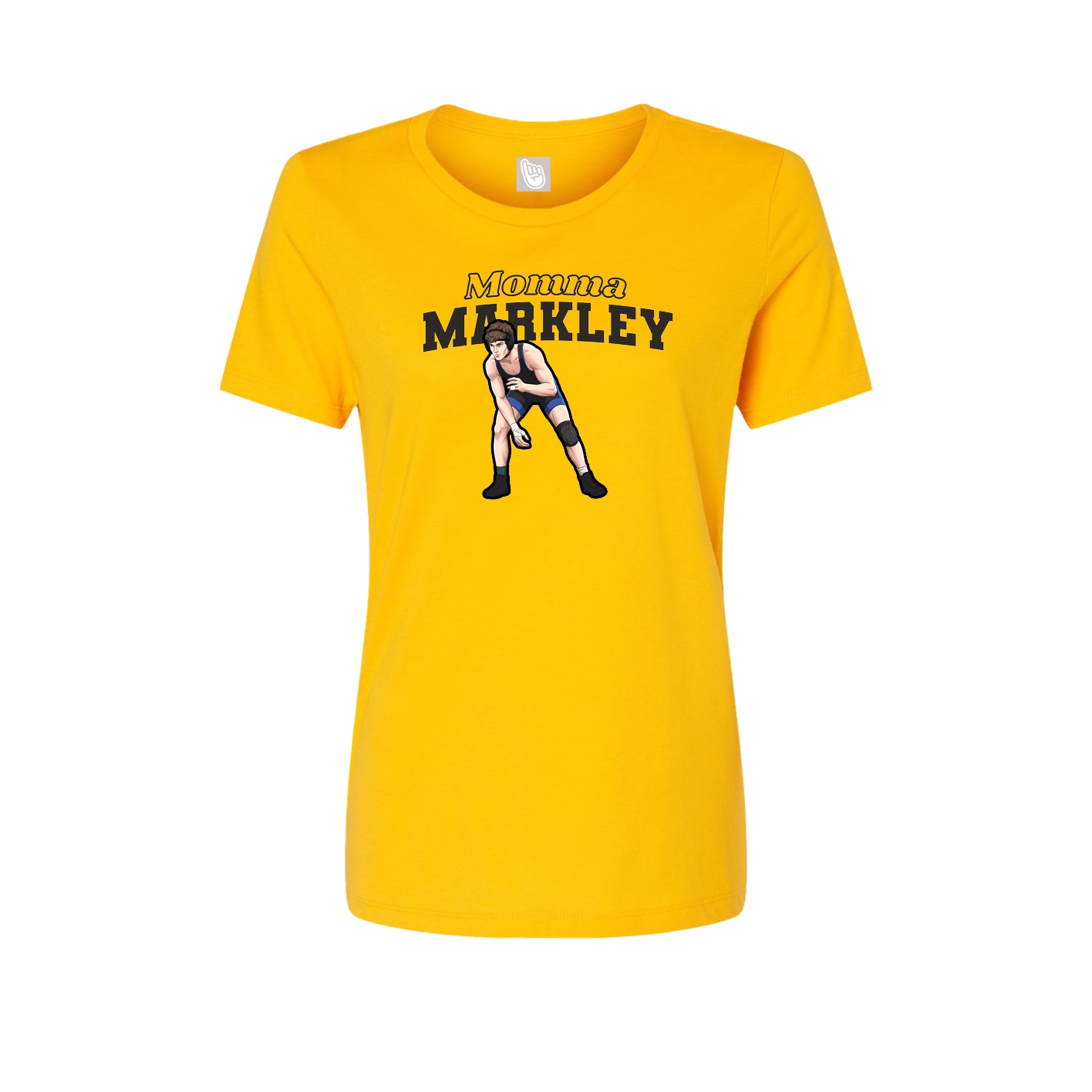 Womens Tee — Mothers Day Block in Gold