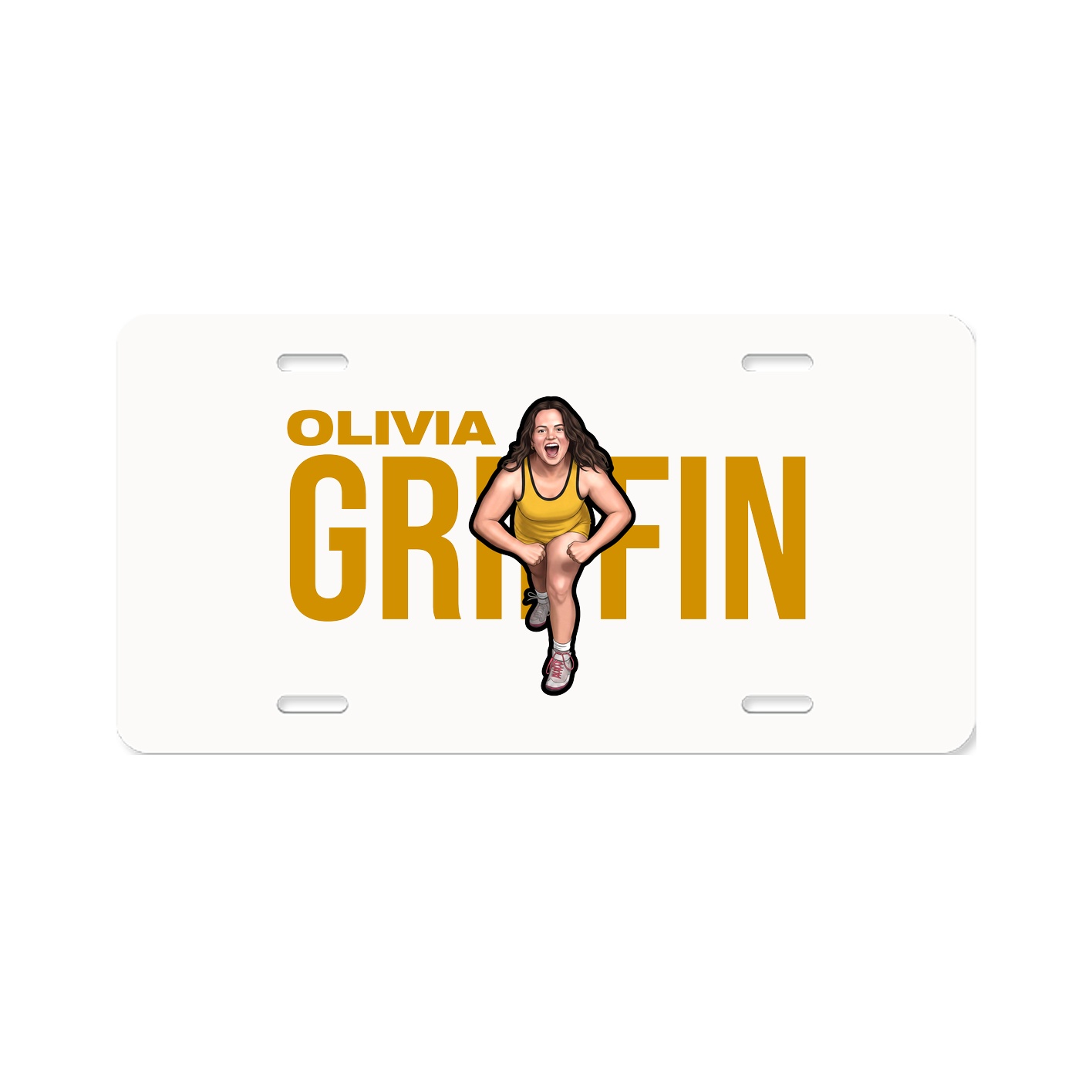 License Plate — Player Name in Classic