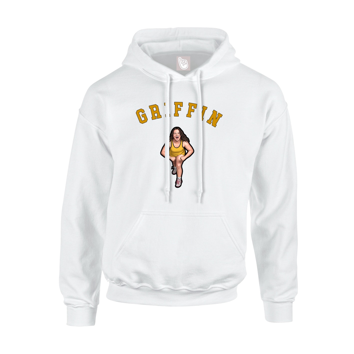 Youth Hoodie — Shirsey Arch in White