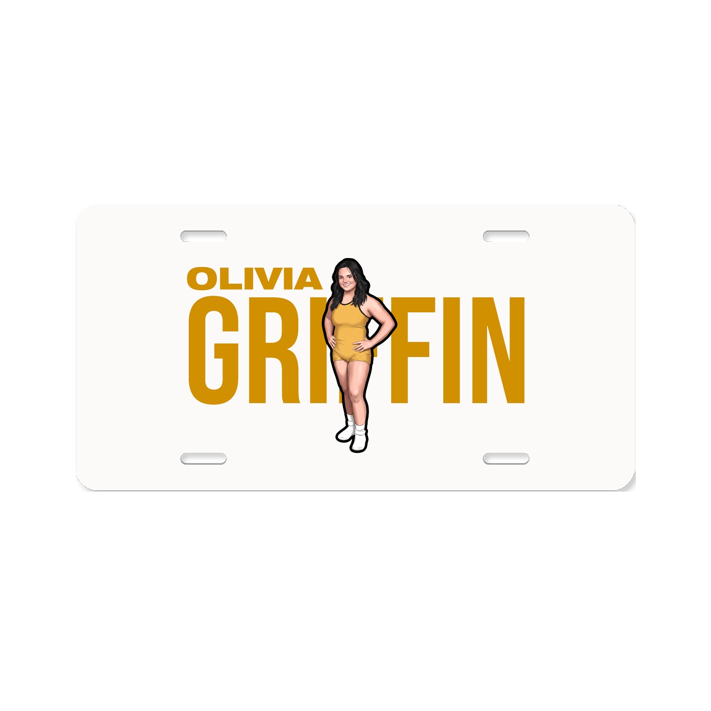 License Plate — Player Name in Classic