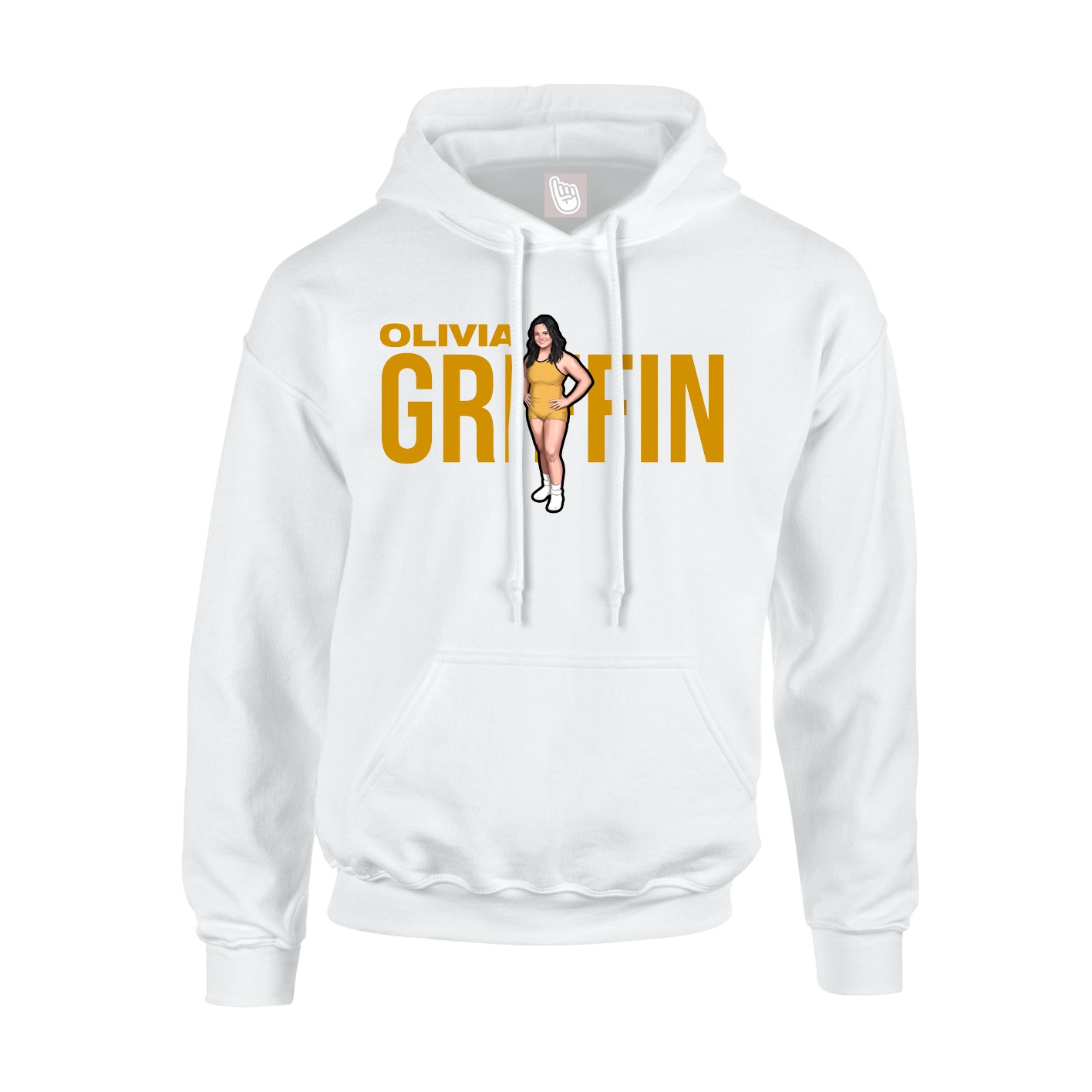 Hoodie — Player Name in White