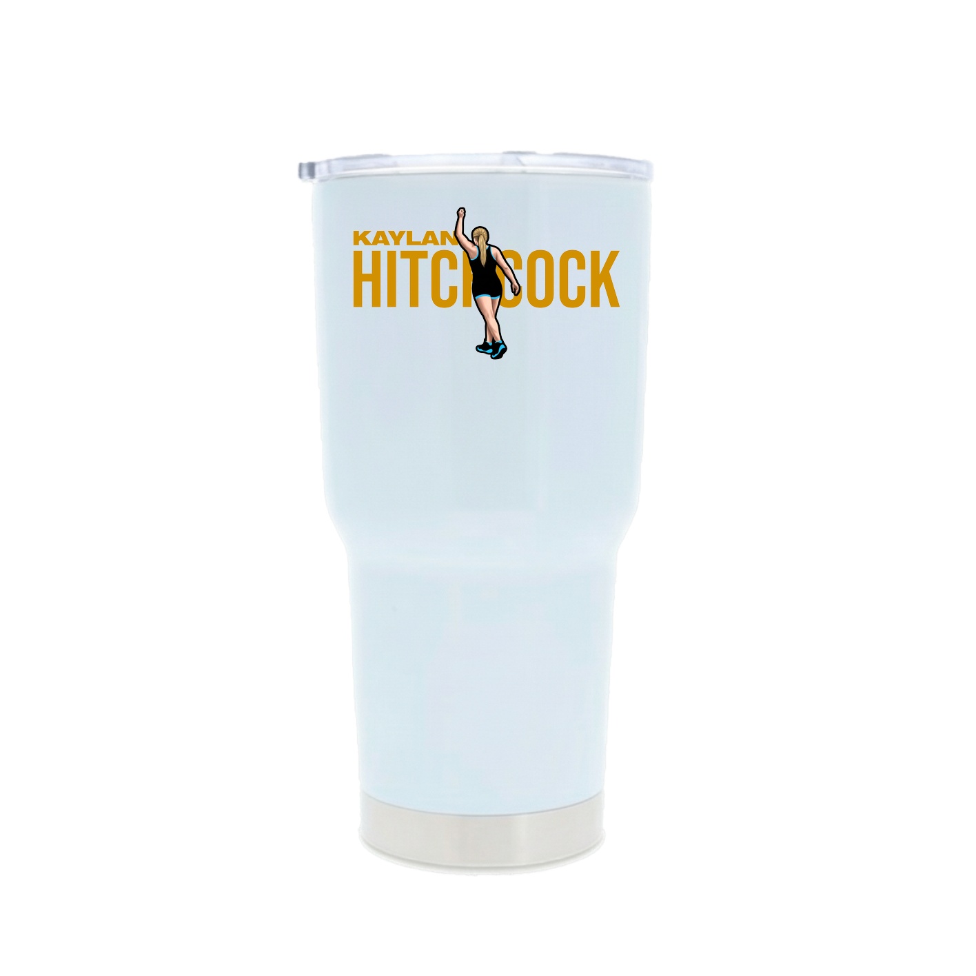 30oz Stainless Steel Tumbler — Player Name in White