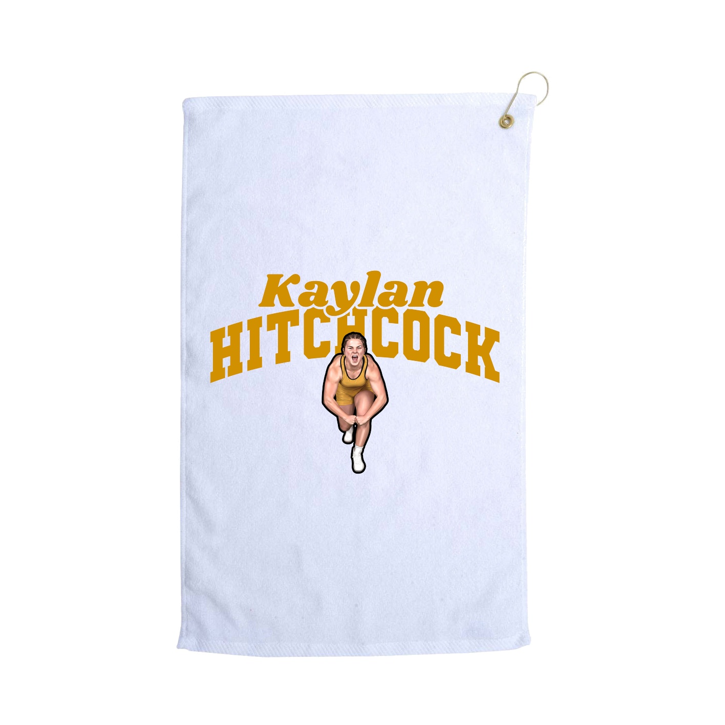 Golf Towel — Signature Arch in White