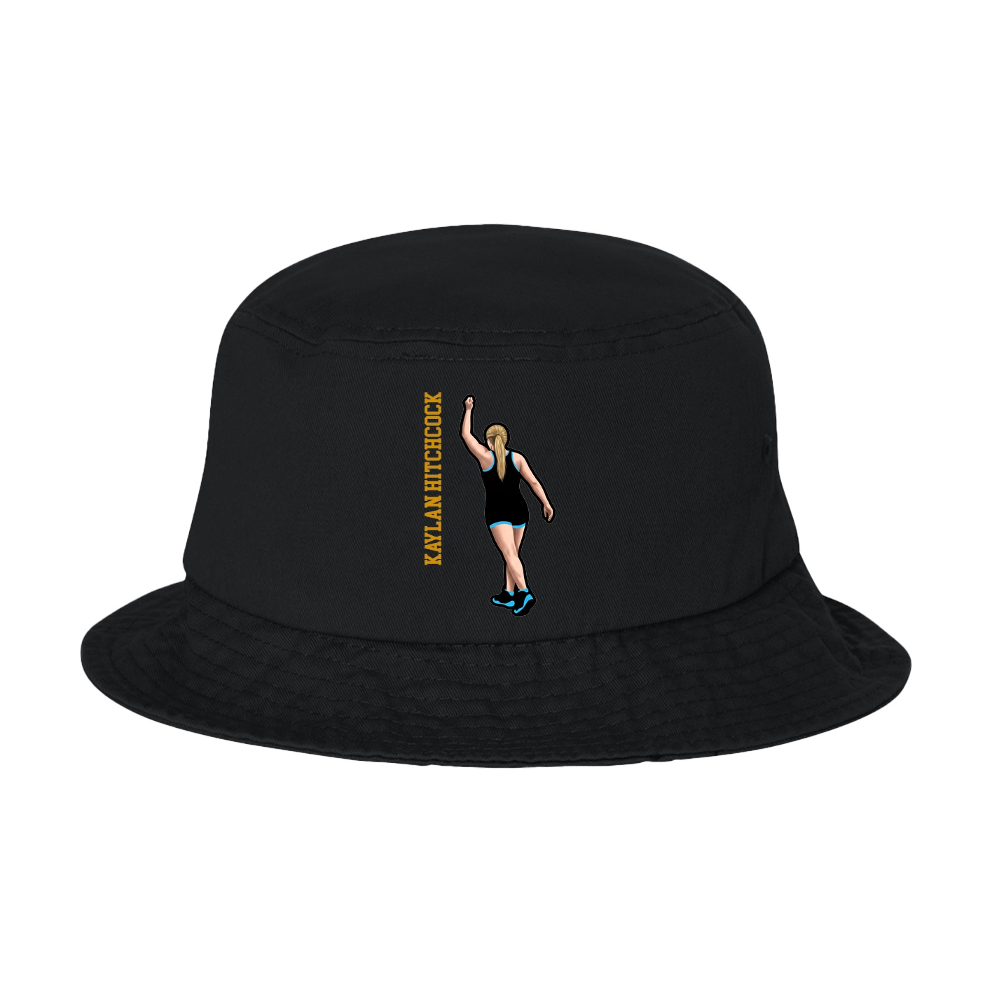 Bucket Cap — Name Vertical in Black