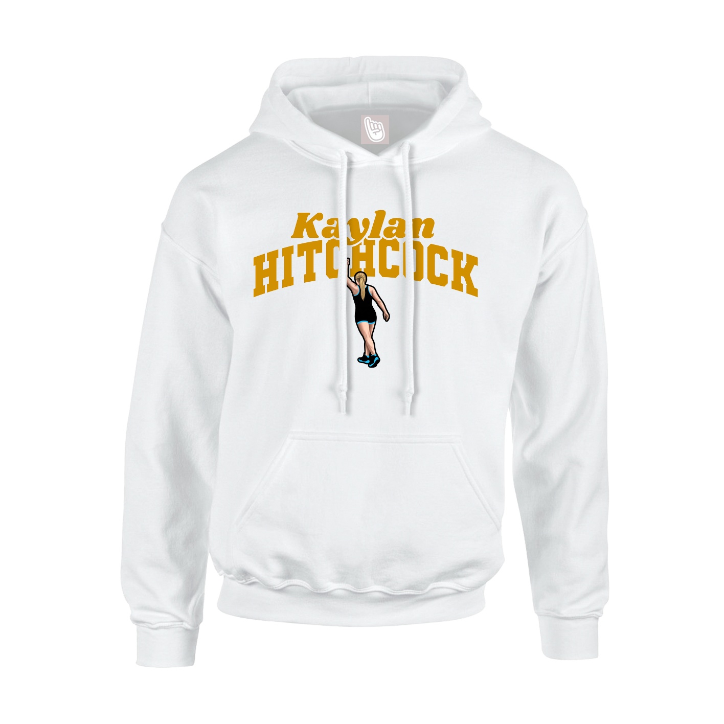Hoodie — Signature Arch in White