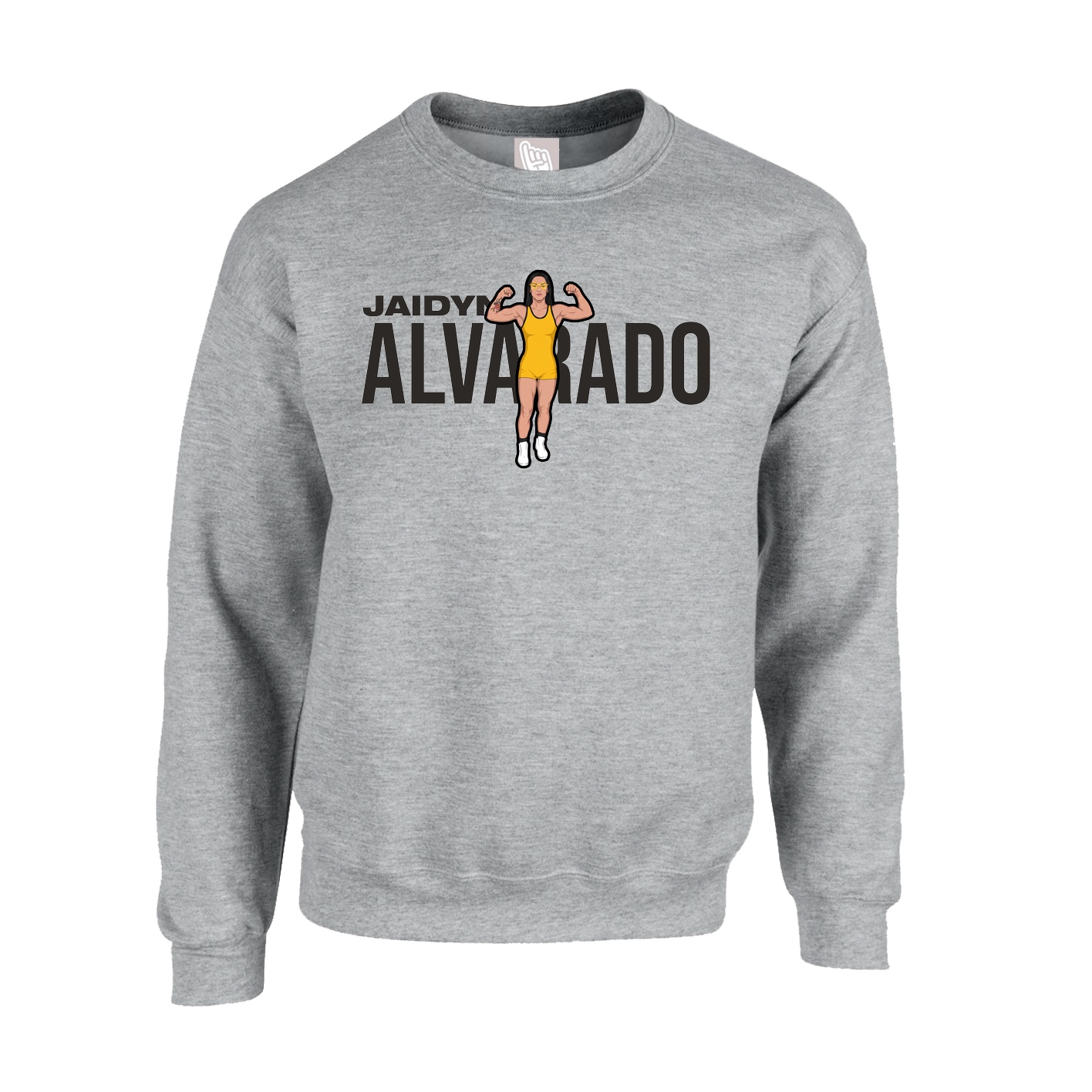 Fleece Crew — Player Name in Grey