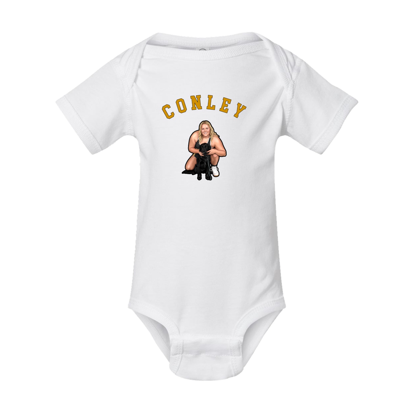 Baby Onesie — Shirsey Arch in White