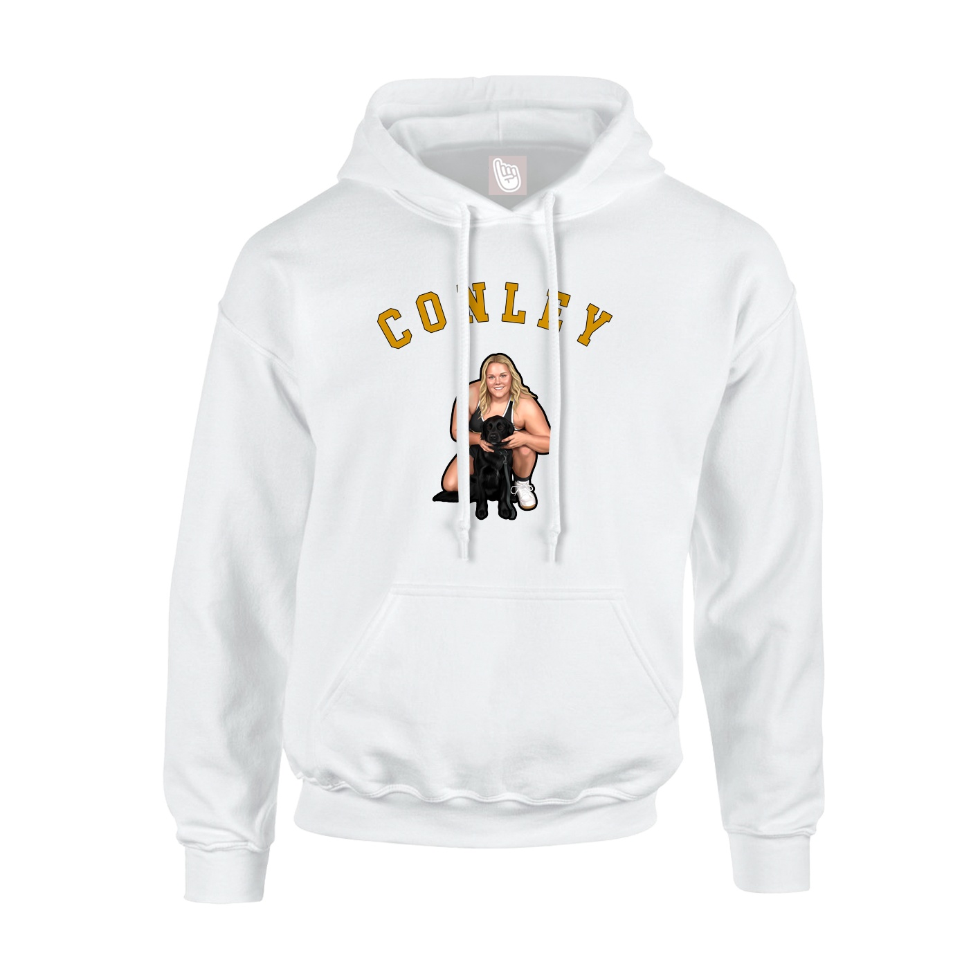 Hoodie — Shirsey Arch in White