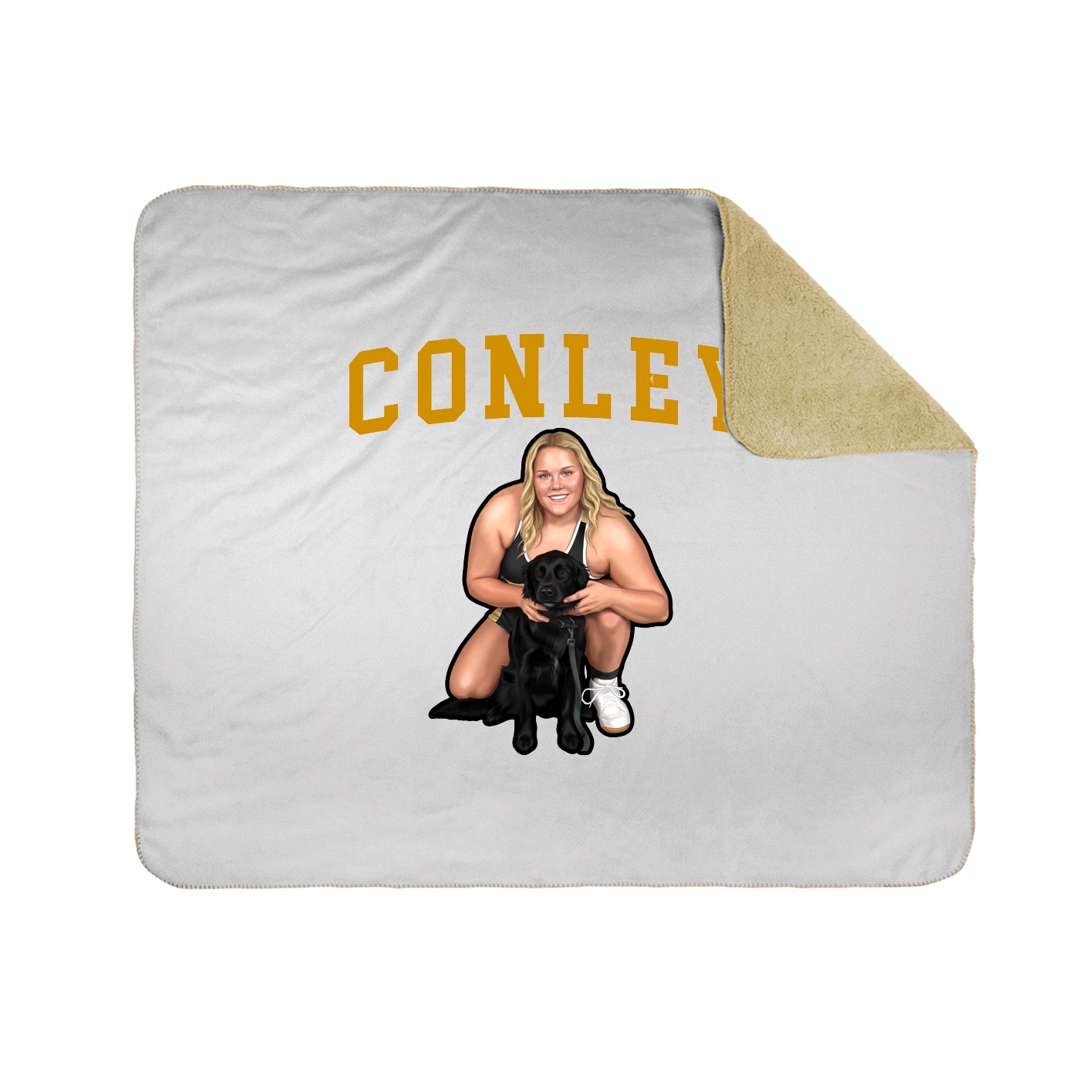 Throw Blanket — Shirsey in White