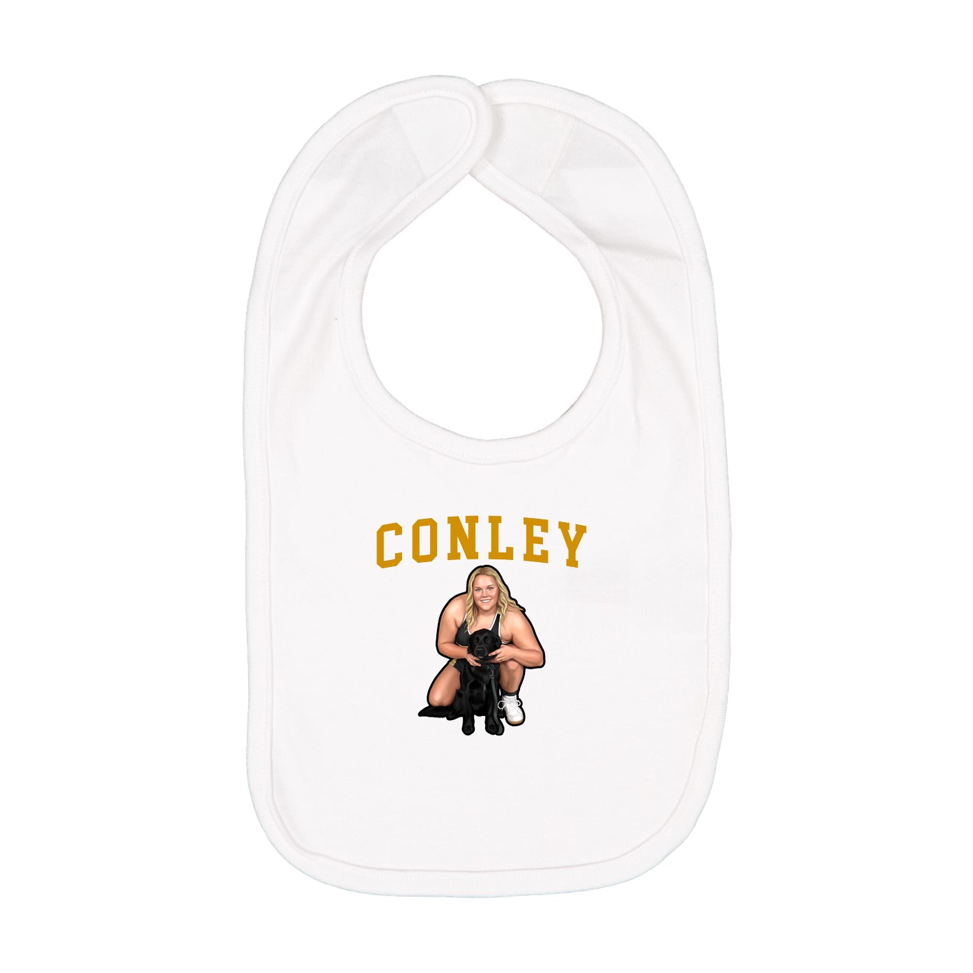 Infant Bib — Shirsey in White
