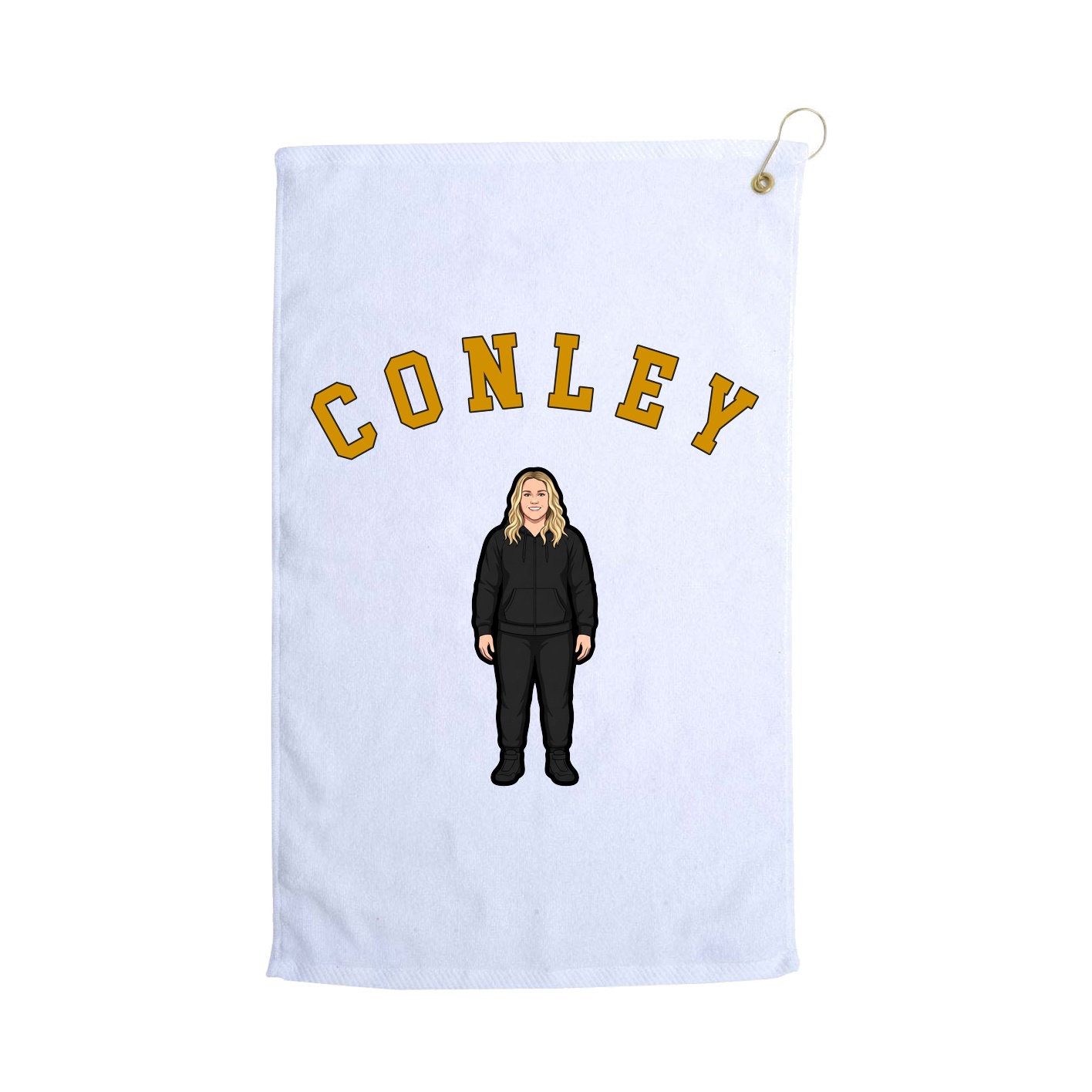 Golf Towel — Shirsey Arch in White