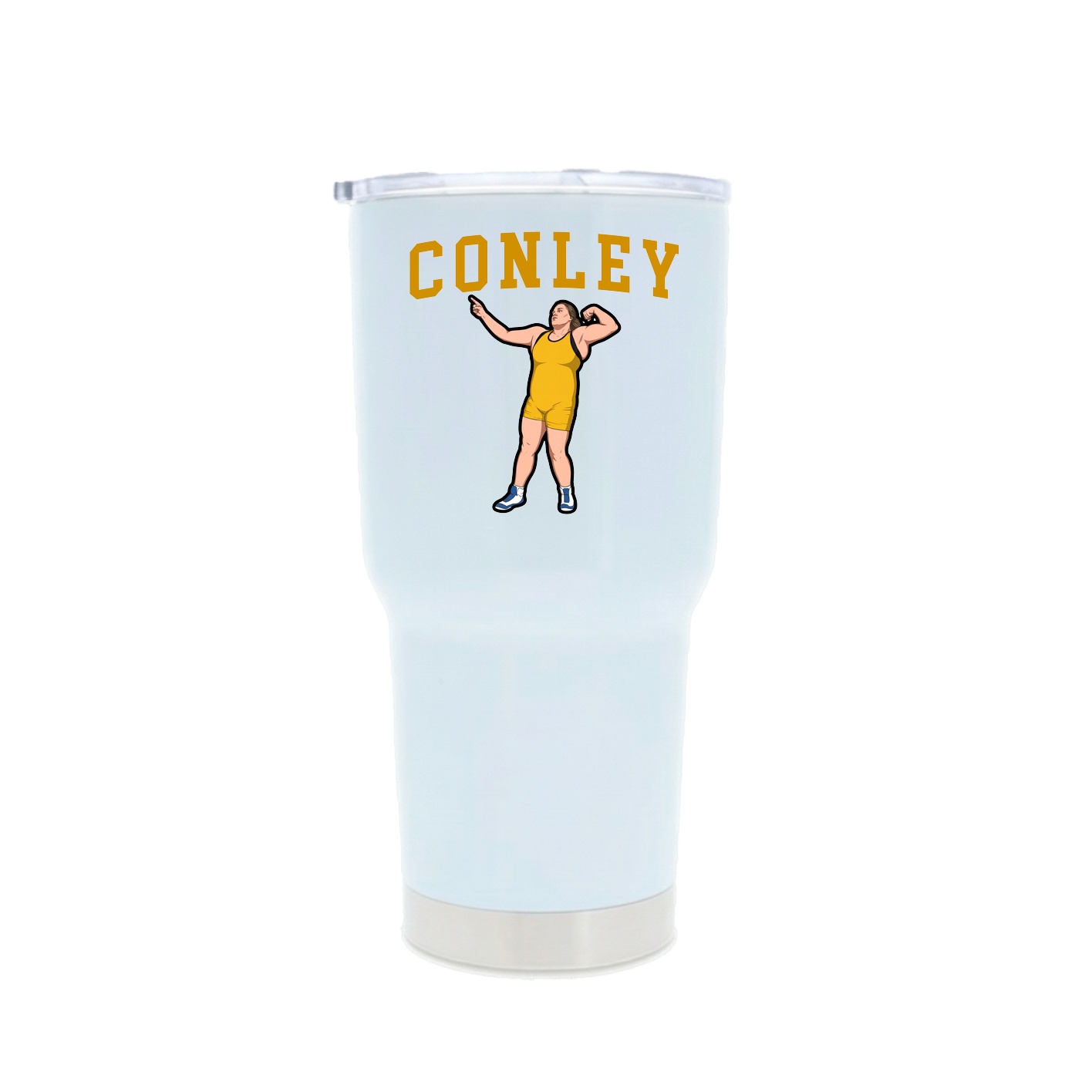 30oz Stainless Steel Tumbler — Shirsey in White