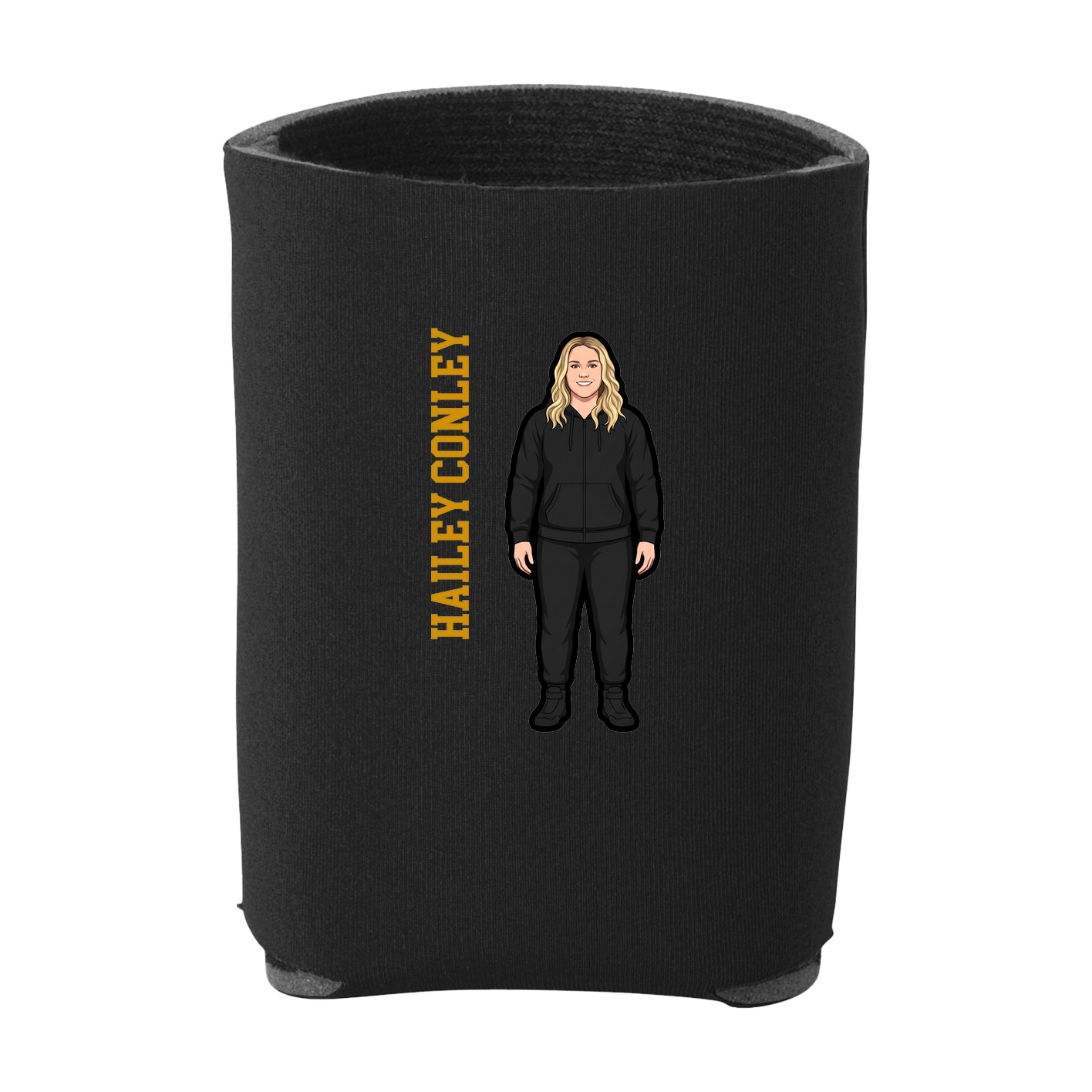 Can Holder — Name Vertical in Black