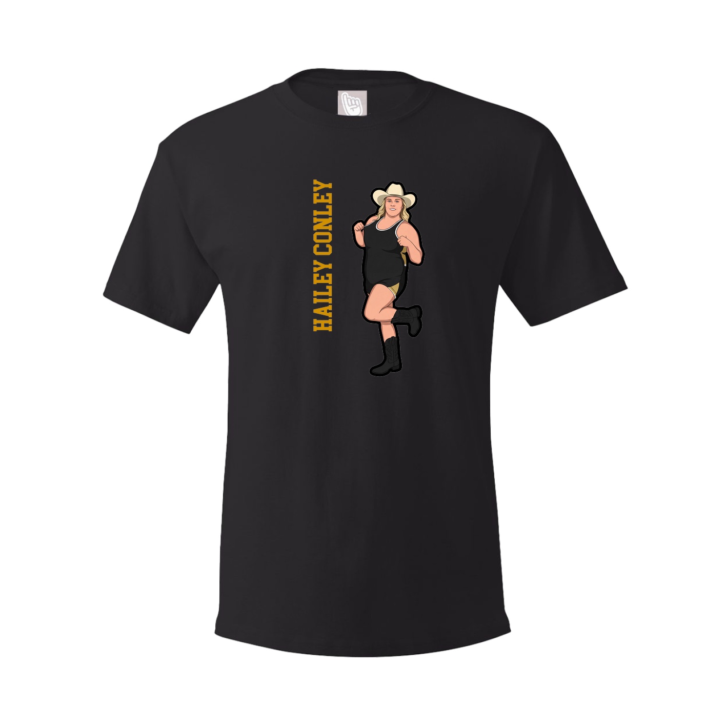 Tee — Name Vertical in Black