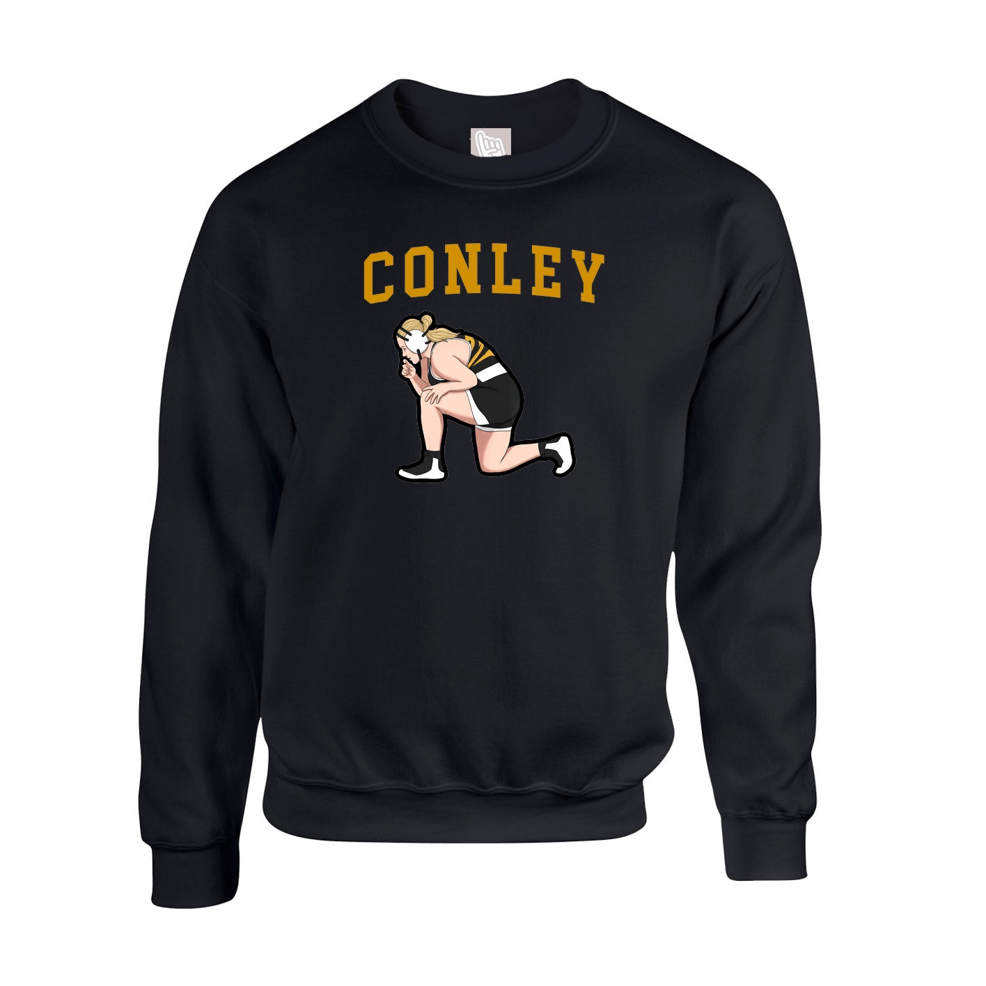 Fleece Crew — Shirsey in Black