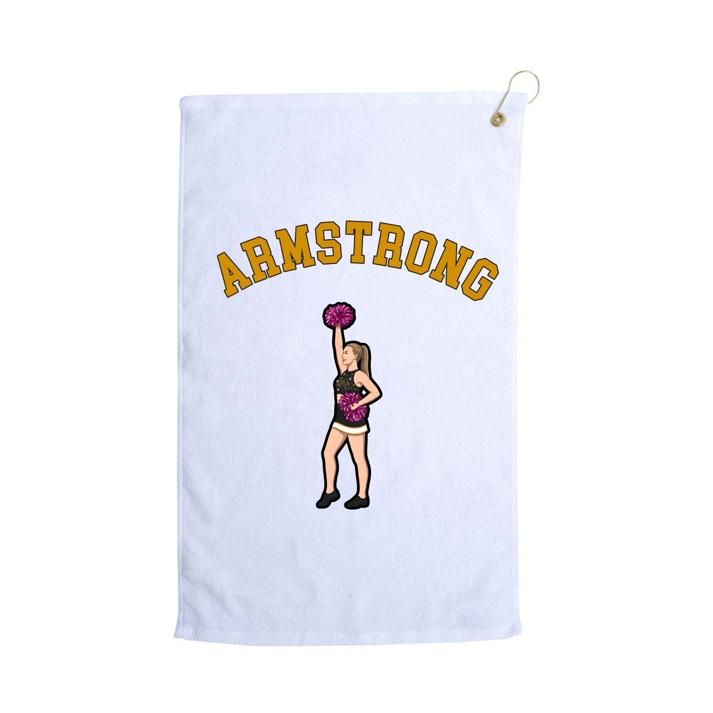 Golf Towel — Shirsey Arch in White