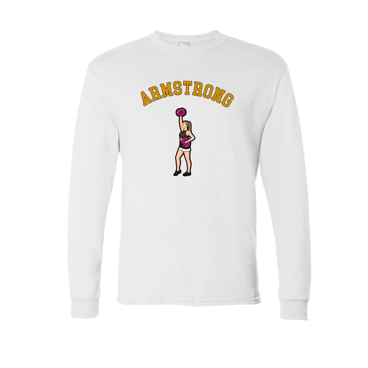 Long Sleeve Tee — Shirsey Arch in White