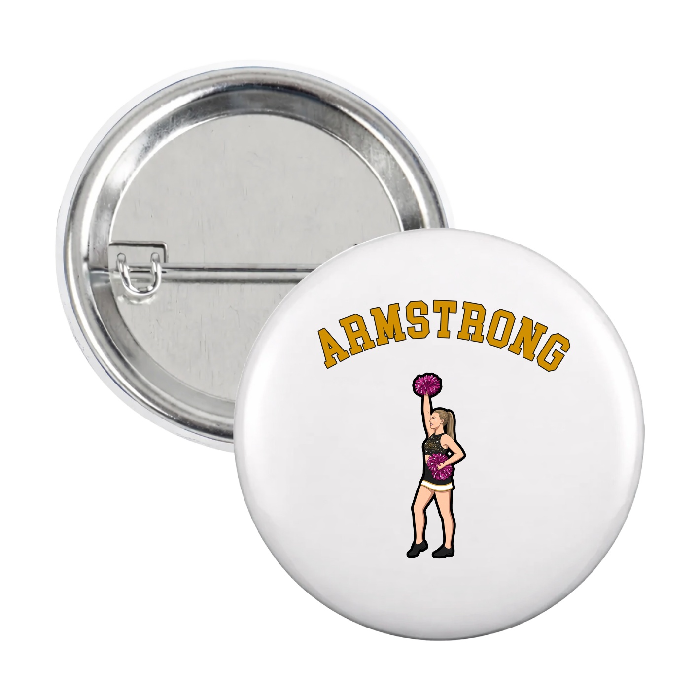 Game Day Button — Shirsey Arch in White