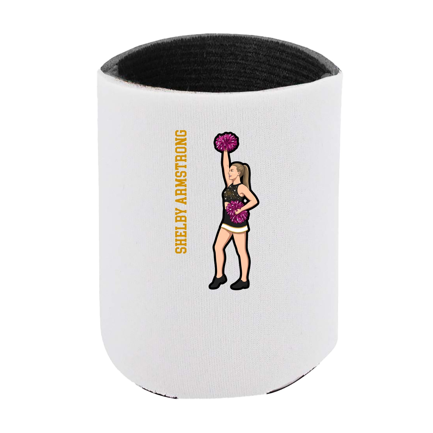 Can Holder — Name Vertical in White