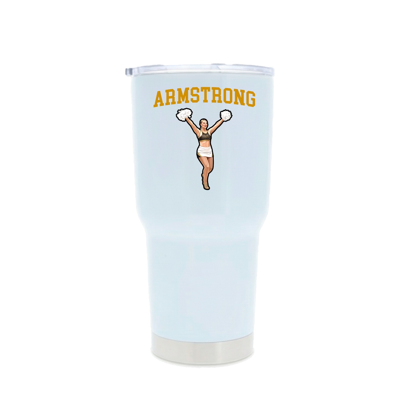 30oz Stainless Steel Tumbler — Shirsey in White