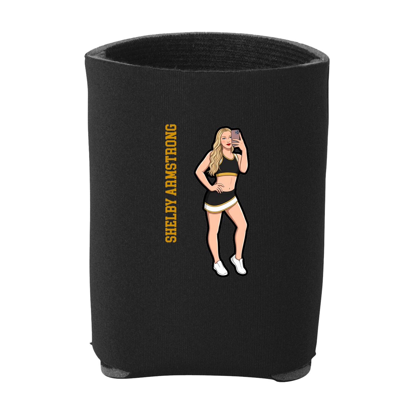 Can Holder — Name Vertical in Black