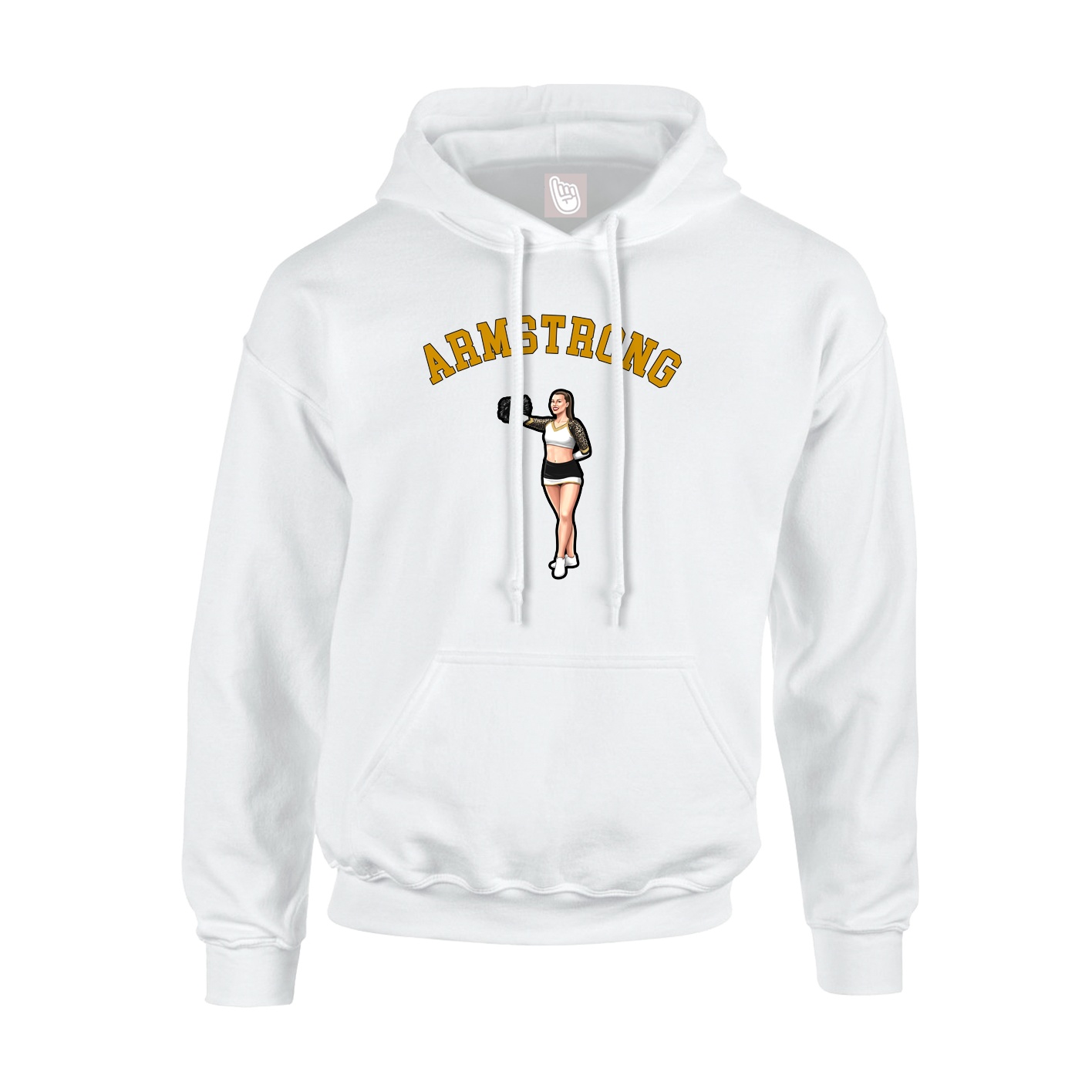 Hoodie — Shirsey Arch in White