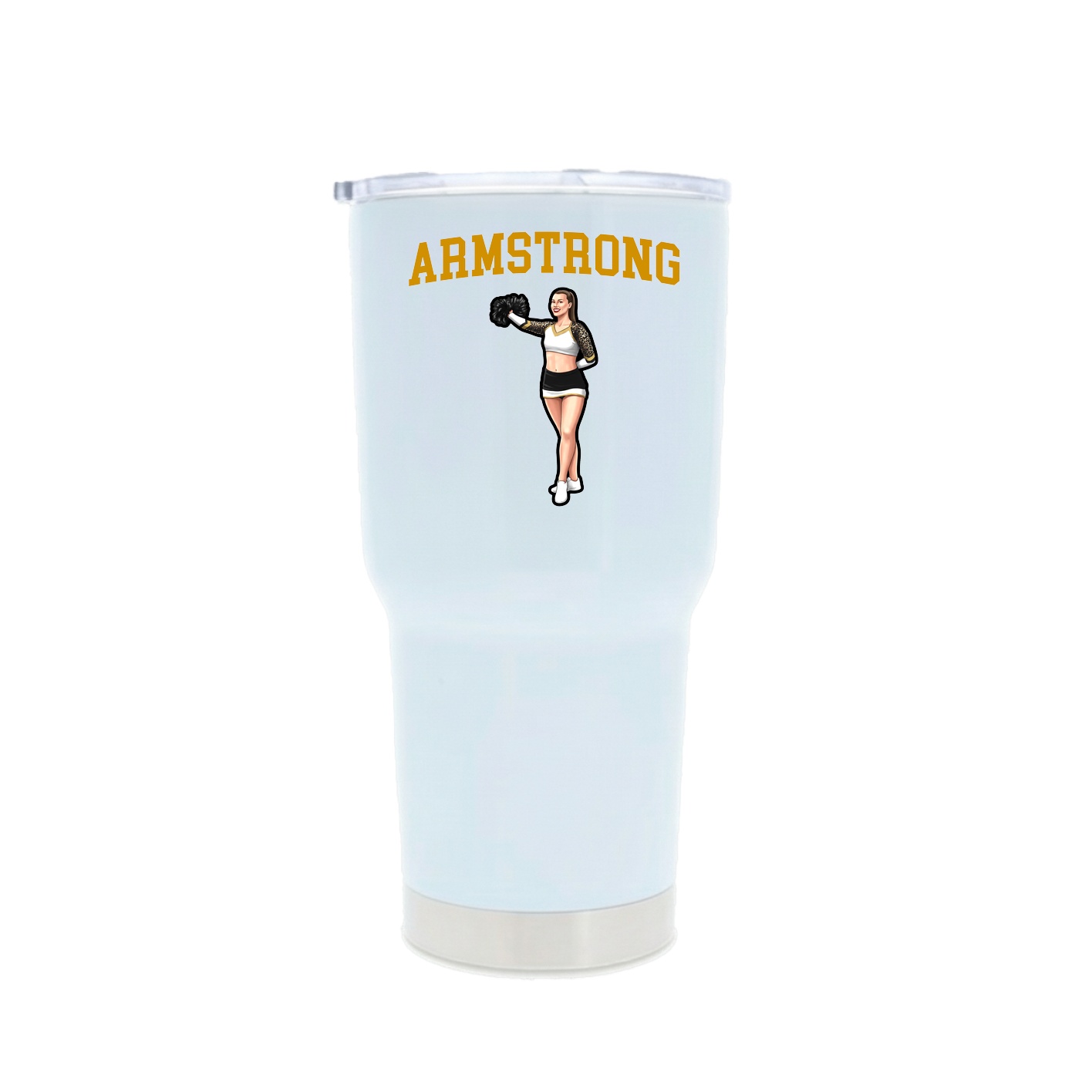 30oz Stainless Steel Tumbler — Shirsey in White