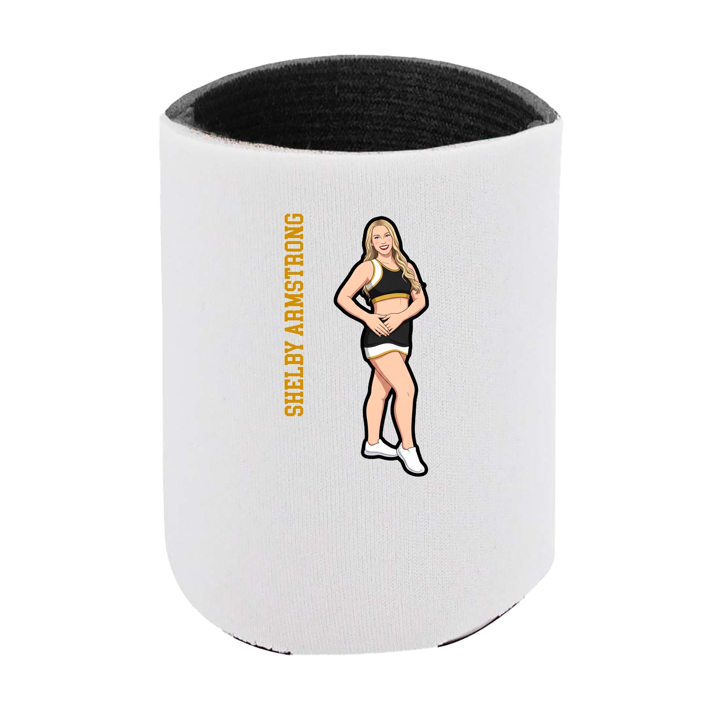 Can Holder — Name Vertical in White